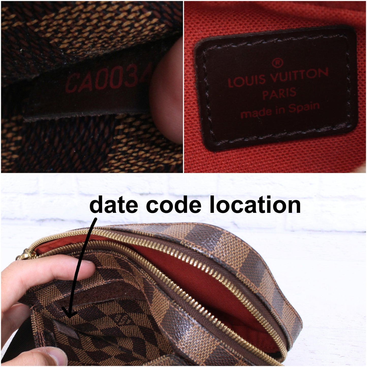 Louis Vuitton Geronimos Damier Ebene Sling Bumbag