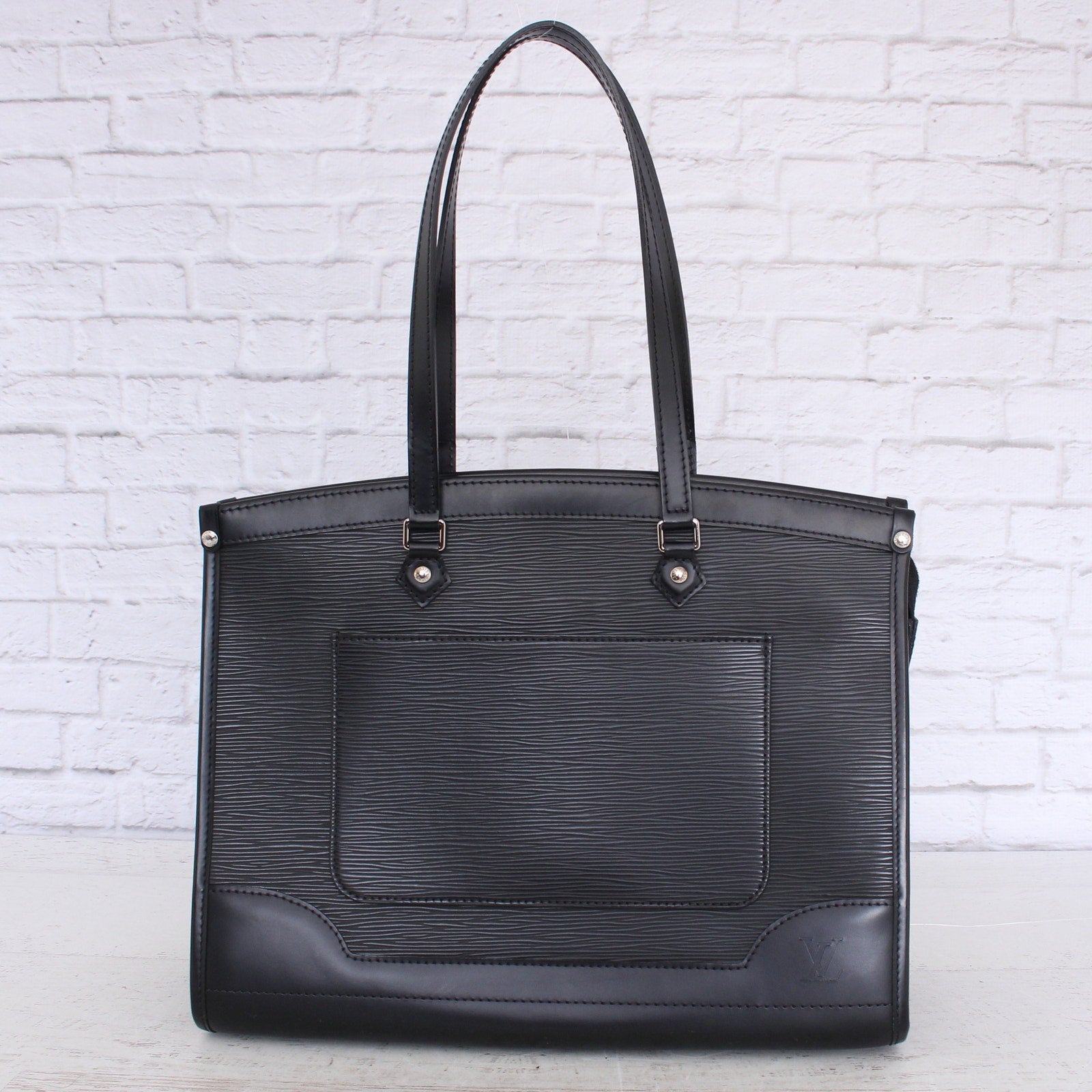 Louis Vuitton Madeleine GM Black Epi Shoulder Tote Large Leather Purse
