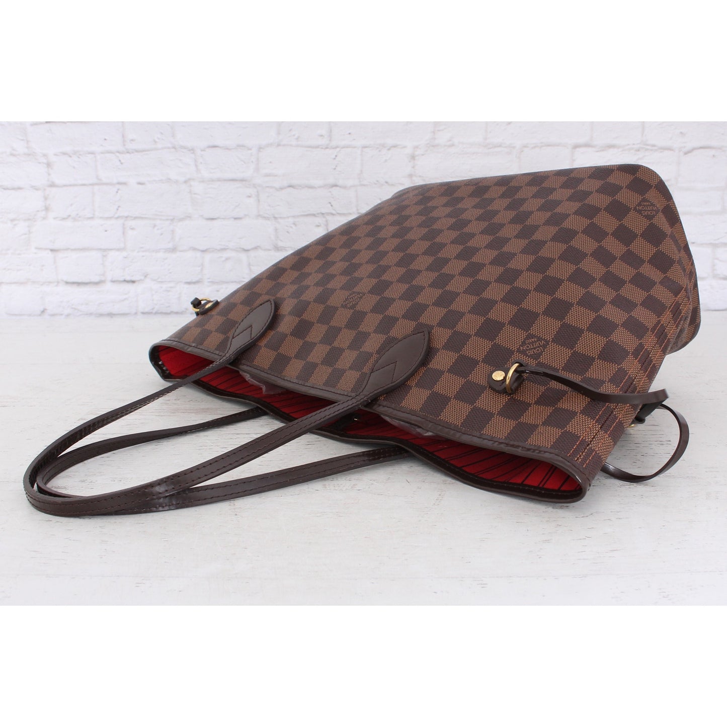 Louis Vuitton Neverfull MM Damier Ebene Leather Bag