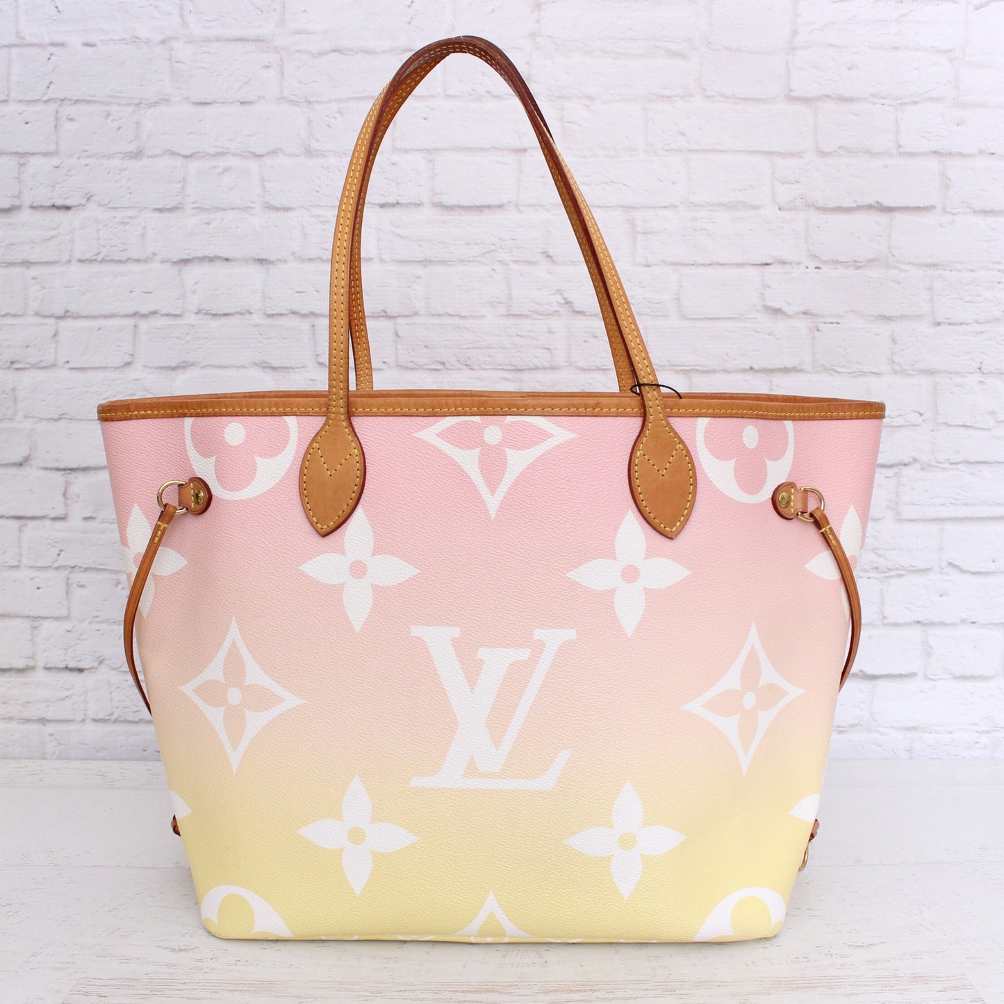 Louis Vuitton Neverfull MM with Pouch By The Pool Monogram Tote Shoulder