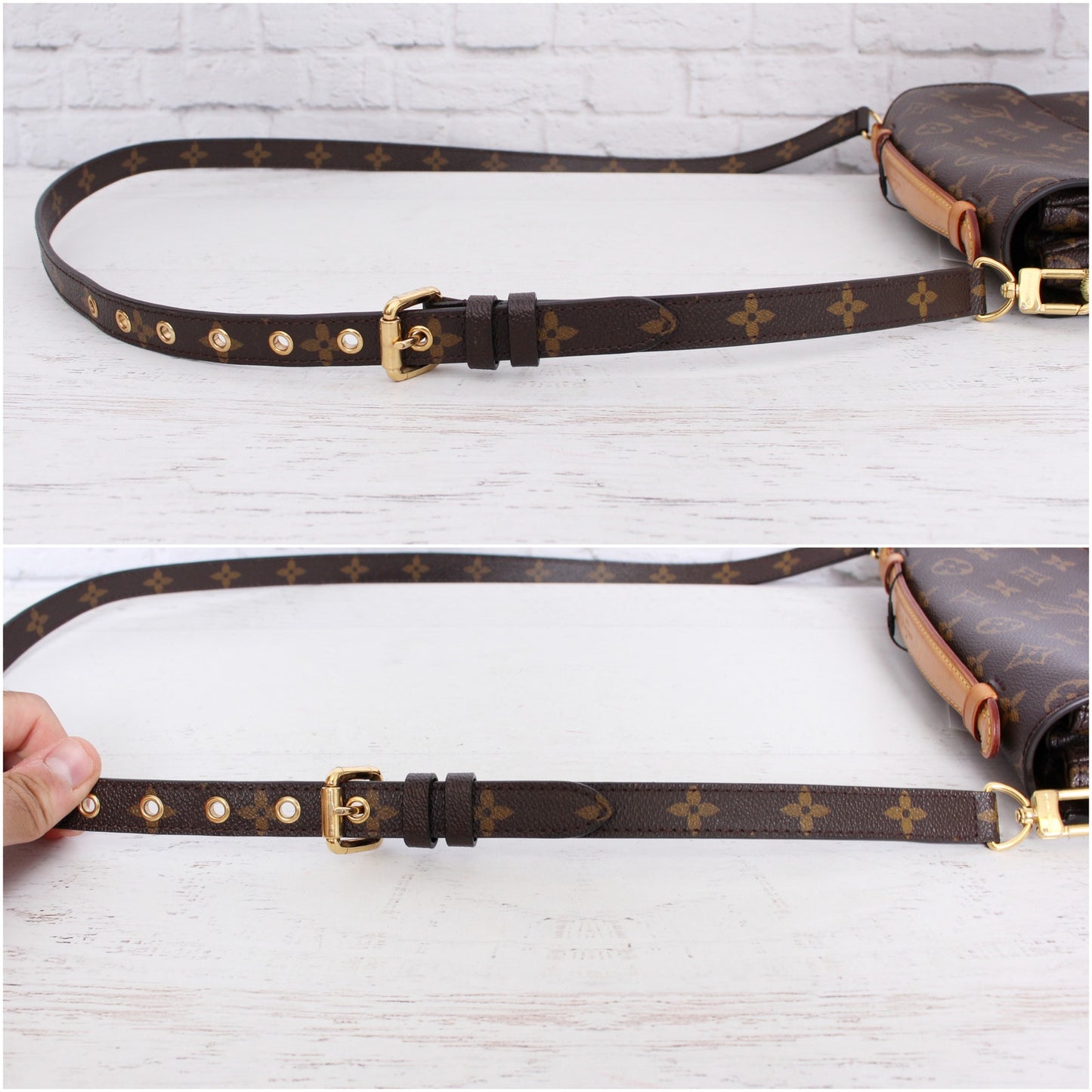 Louis Vuitton Pochette Metis Monogram Crossbody Shoulder Purse Handbag A5125