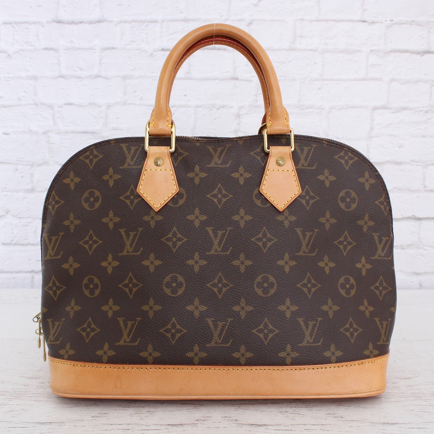 Louis Vuitton Alma MM Monogram Satchel