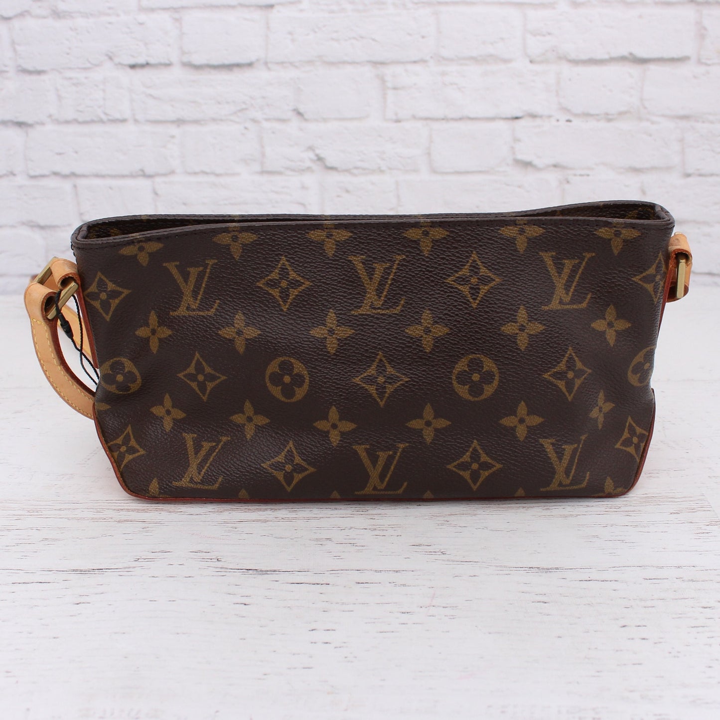 Louis Vuitton Trotteur Monogram Small Crossbody Leather Shoulder Handbag A4454