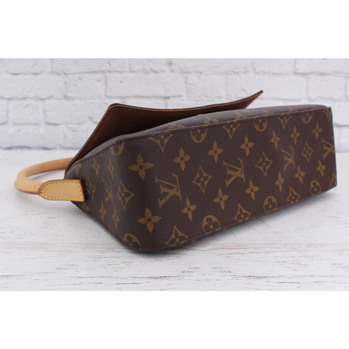 Louis Vuitton Mini Looping Shoulder Bag Monogram Purse Tote Leather Handbag Zip