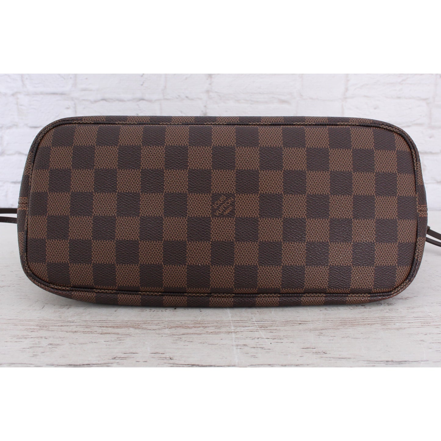 Louis Vuitton Neverfull PM Small Damier Ebene Leather Tote