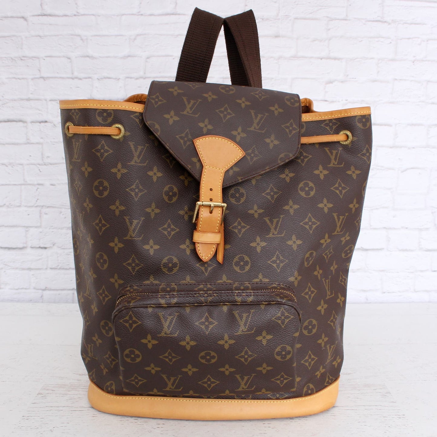 Louis Vuitton Montsouris GM Backpack Monogram Large Book Bag Laptop LV