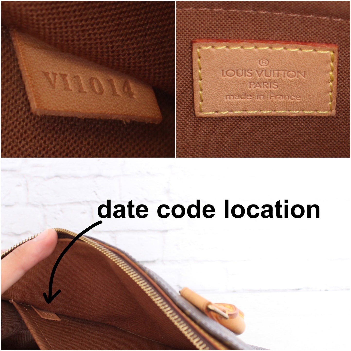 Louis Vuitton Popincourt Handle Crossbody Monogram Purse Leather Brown