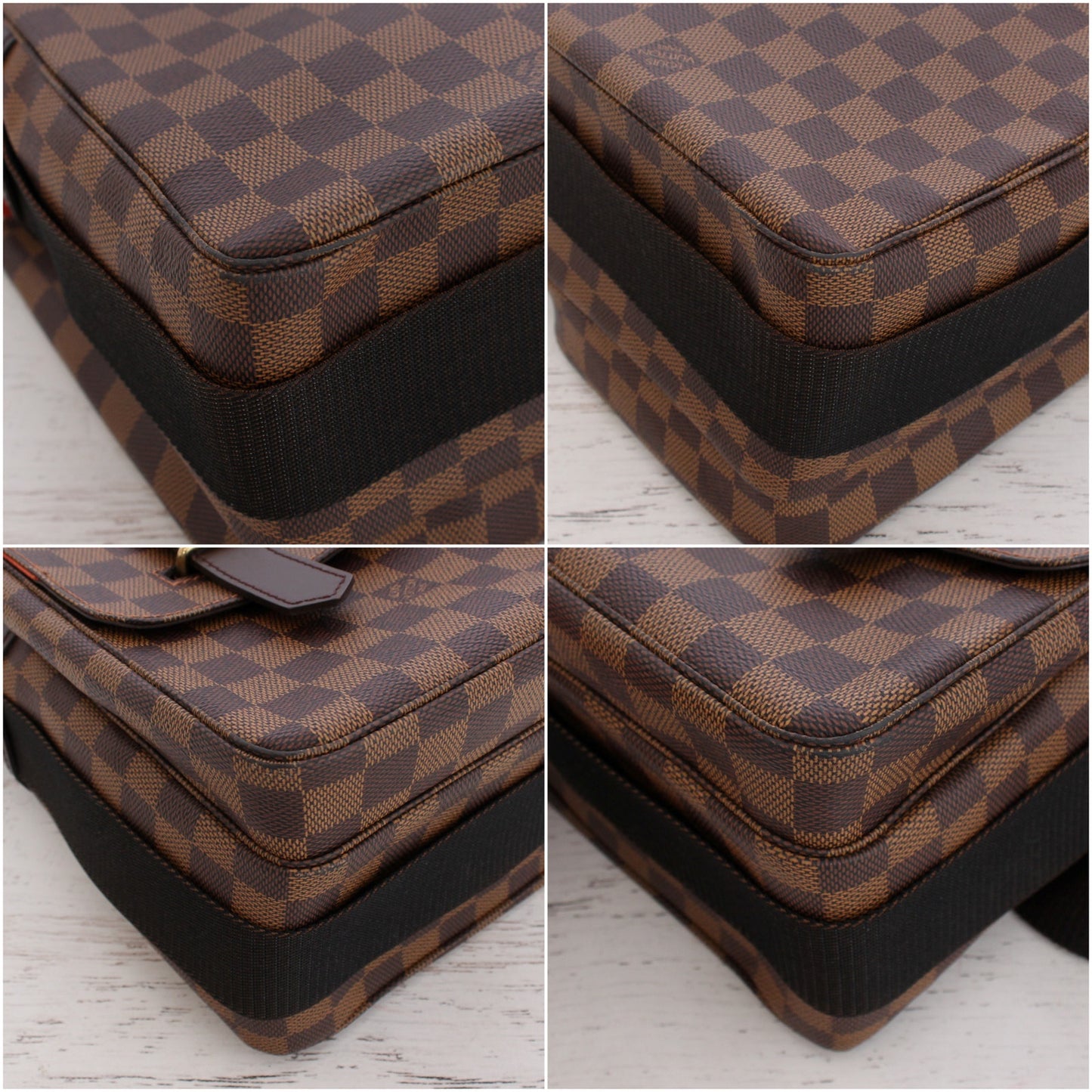 Louis Vuitton Broadway Damier Ebene Crossbody Brown Shoulder Messenger A3279