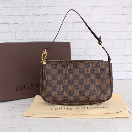 Louis Vuitton Pochette Accessoires Damier Ebene Shoulder Bag & Clutch