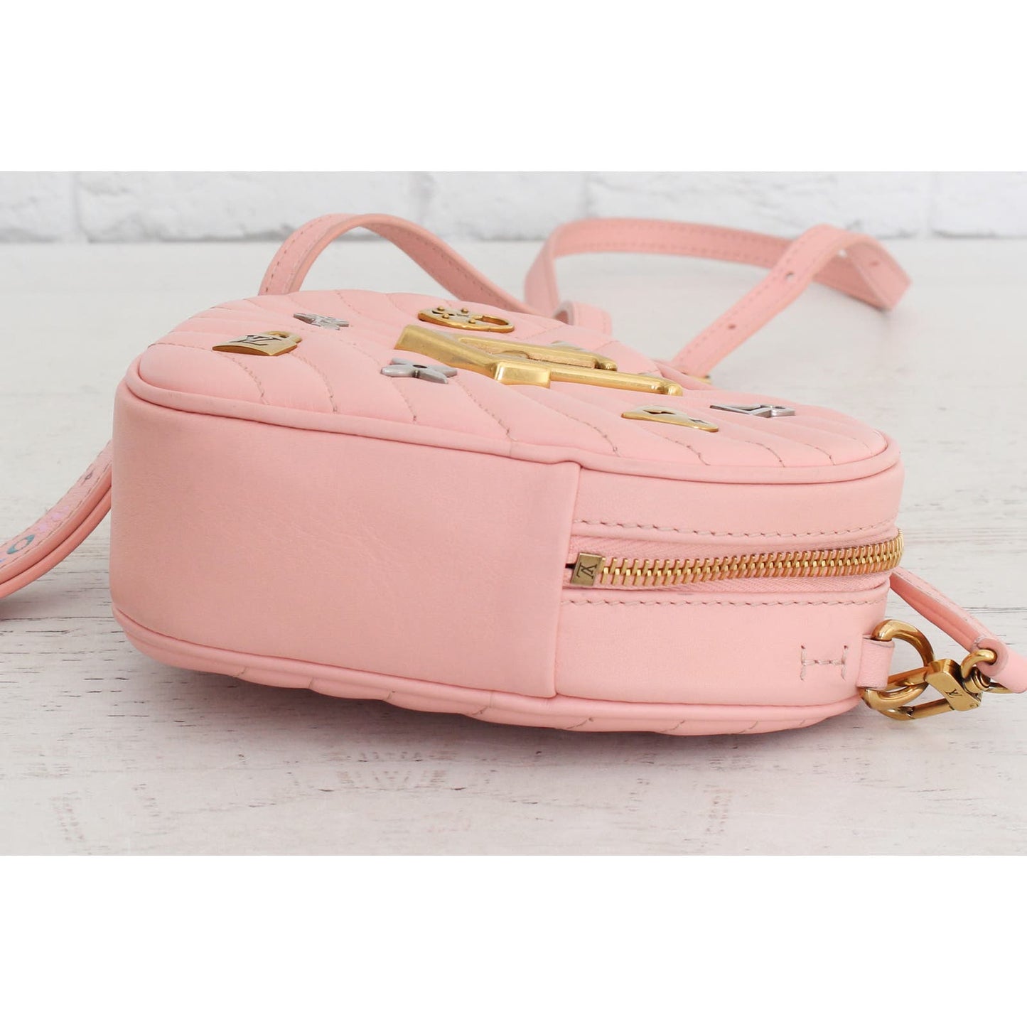 Louis Vuitton New Wave Lovelock Heart Pink Calfskin Limited Crossbody