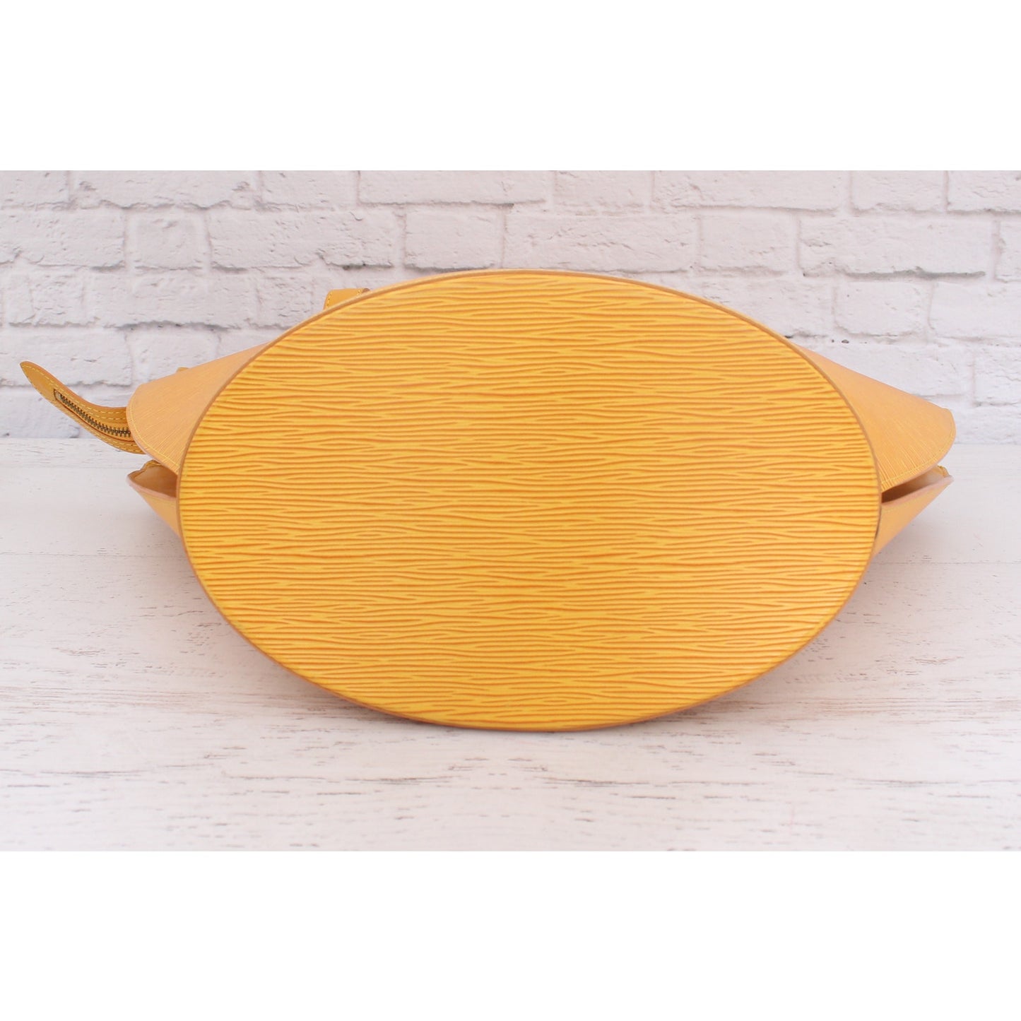 Louis Vuitton Saint Jacques GM Yellow Epi Tote Shoulder Purse Handbag A3866
