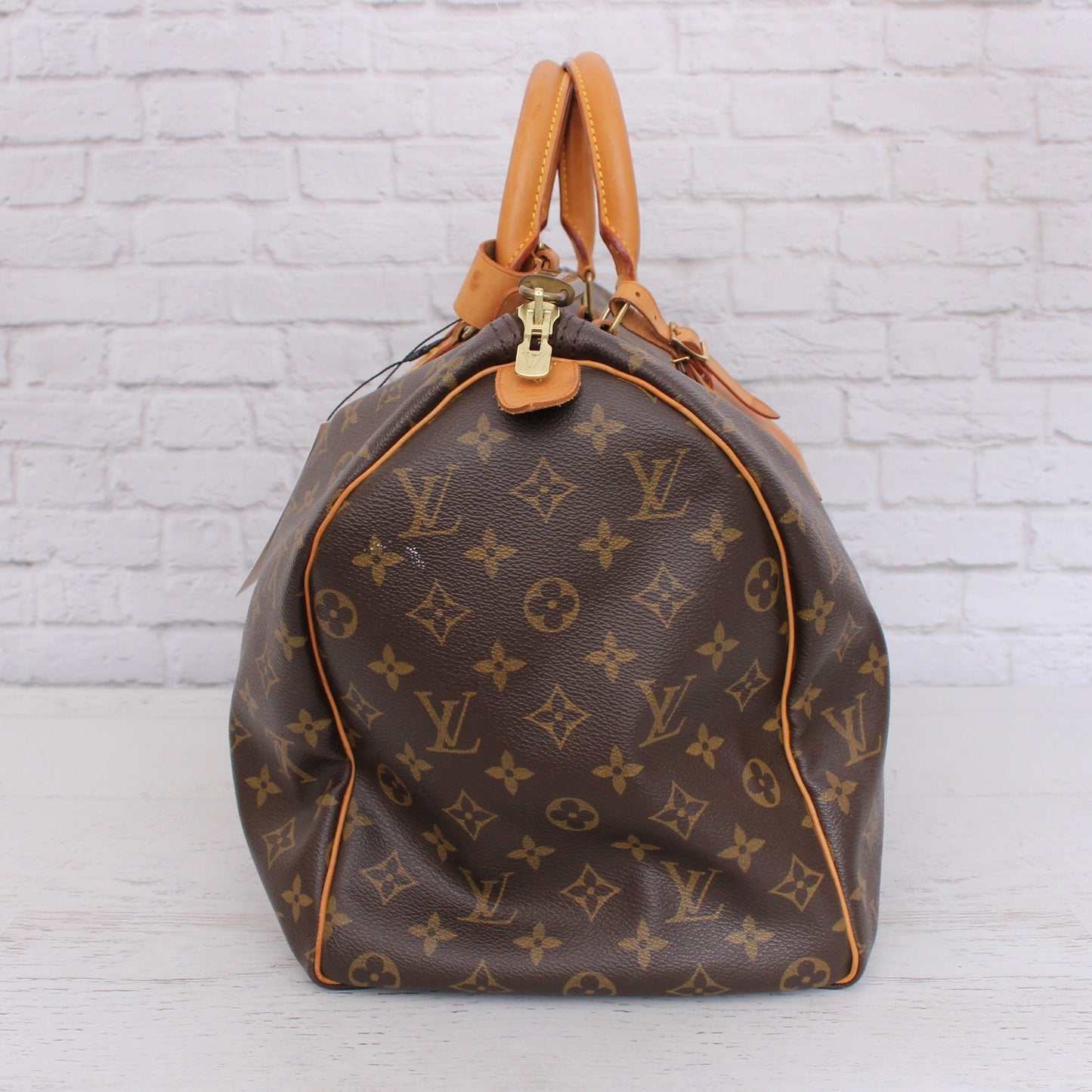 Louis Vuitton Keepall Boston 45 Monogram Duffle Bag Travel Handbag A5003