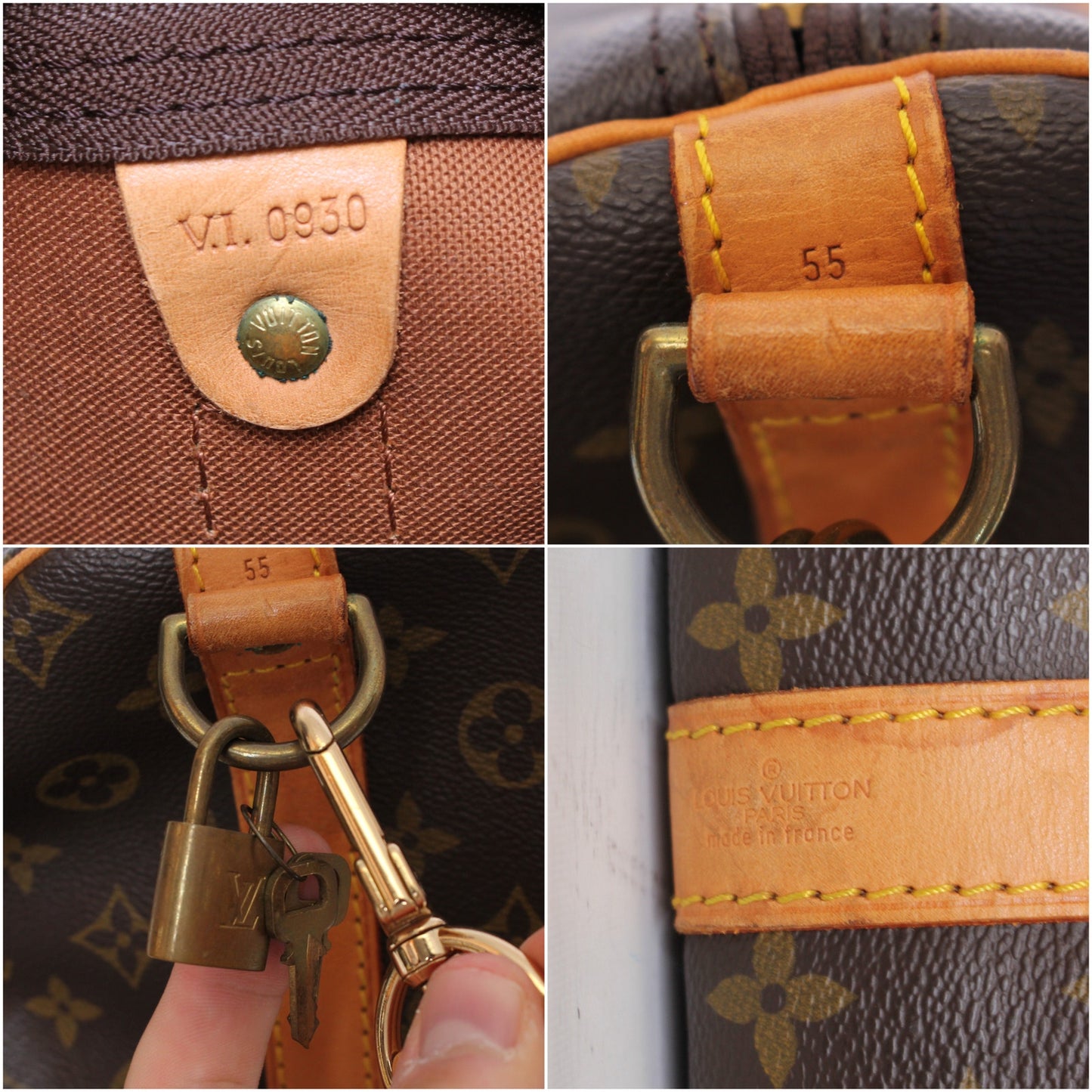 Louis Vuitton Keepall Bandouliere 55 Messenger Monogram Brown Travel A2282