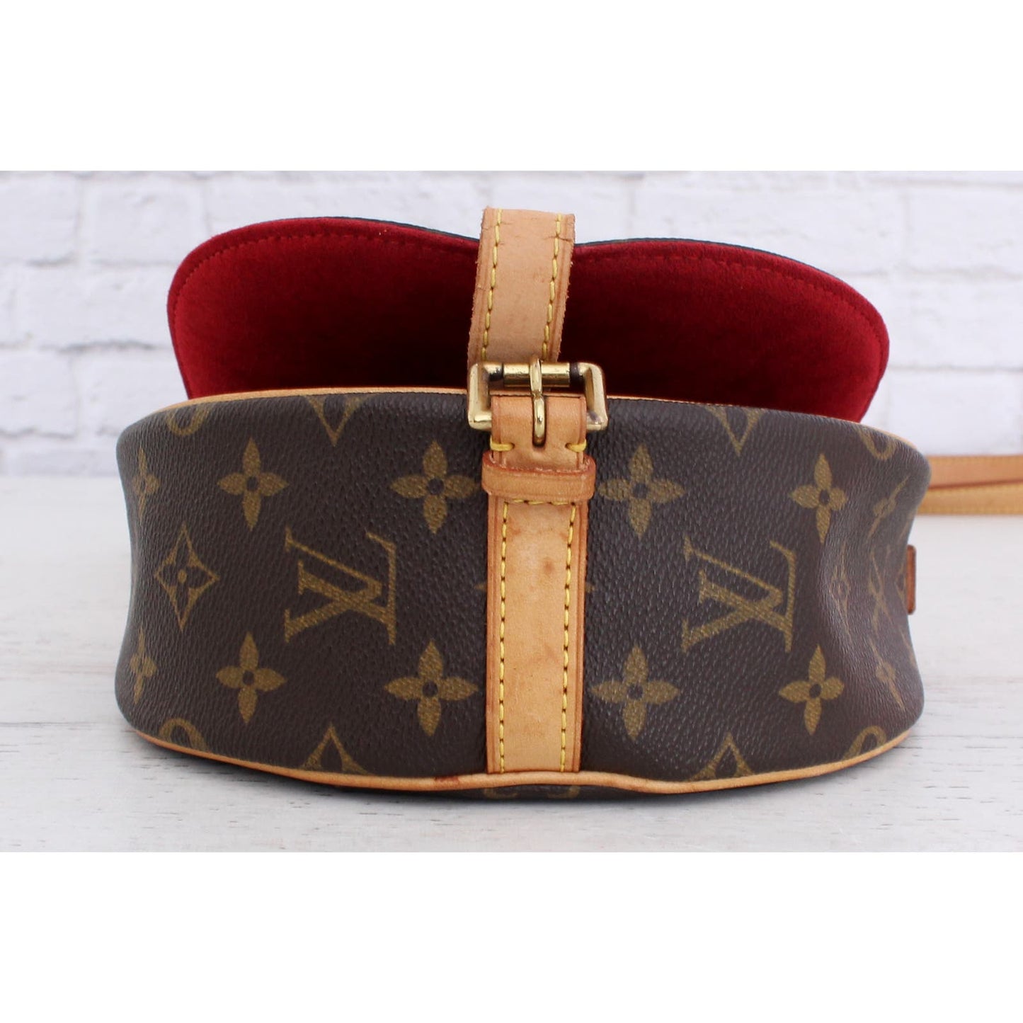 Louis Vuitton Tambourine Monogram Crossbody Shoulder Handbag Leather