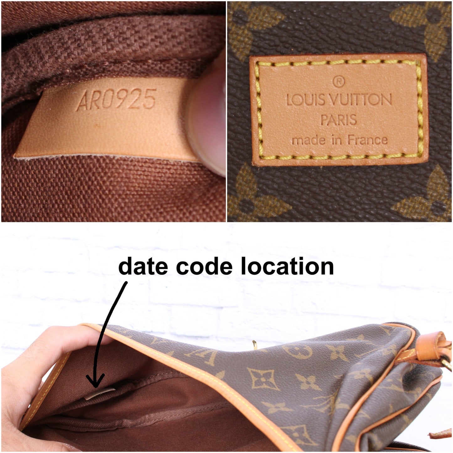 Louis Vuitton Saumur 30 Monogram Crossbody & Shoulder Messenger Brown