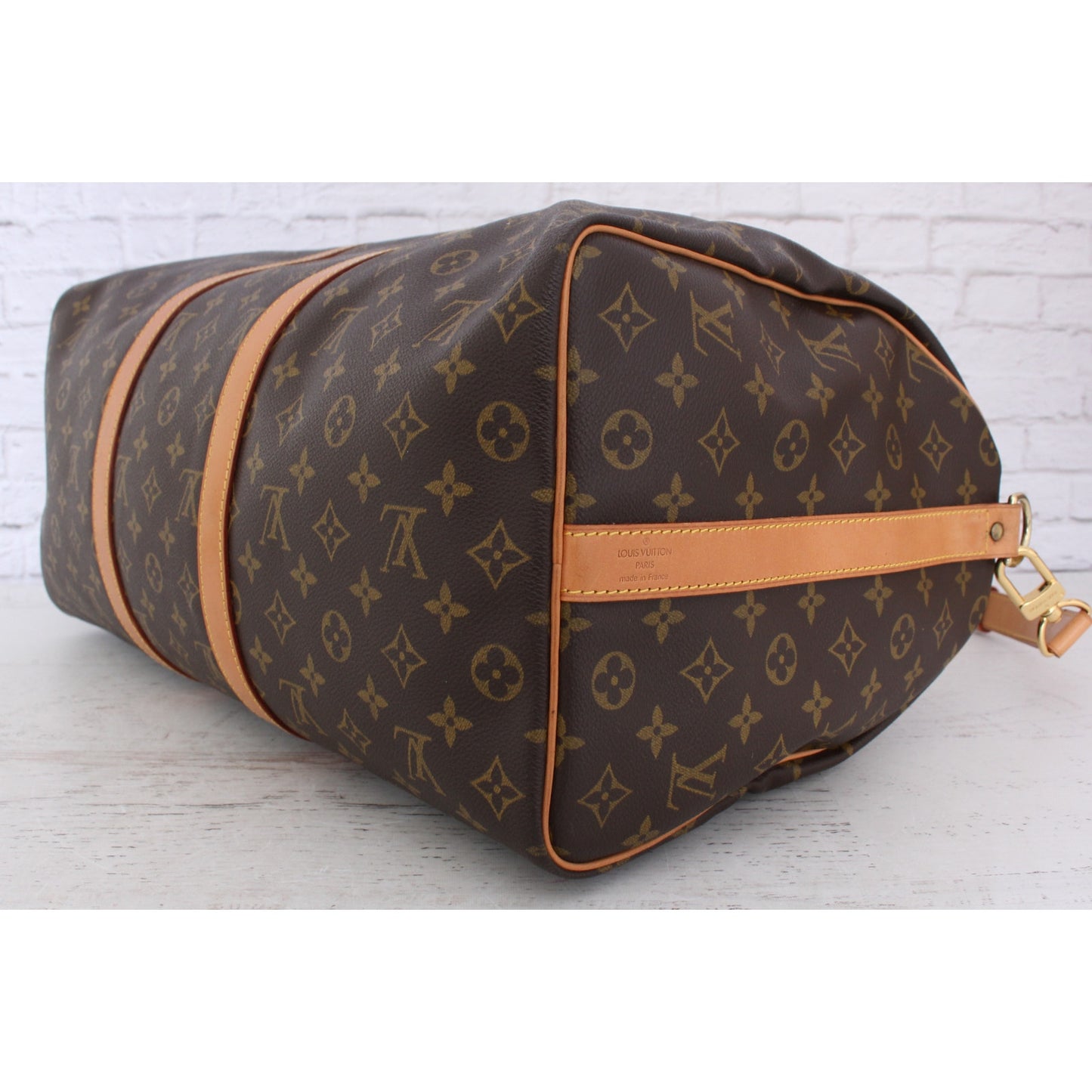 Louis Vuitton Keepall Bandouliere 50 Monogram Strap Shoulder LV Duffle