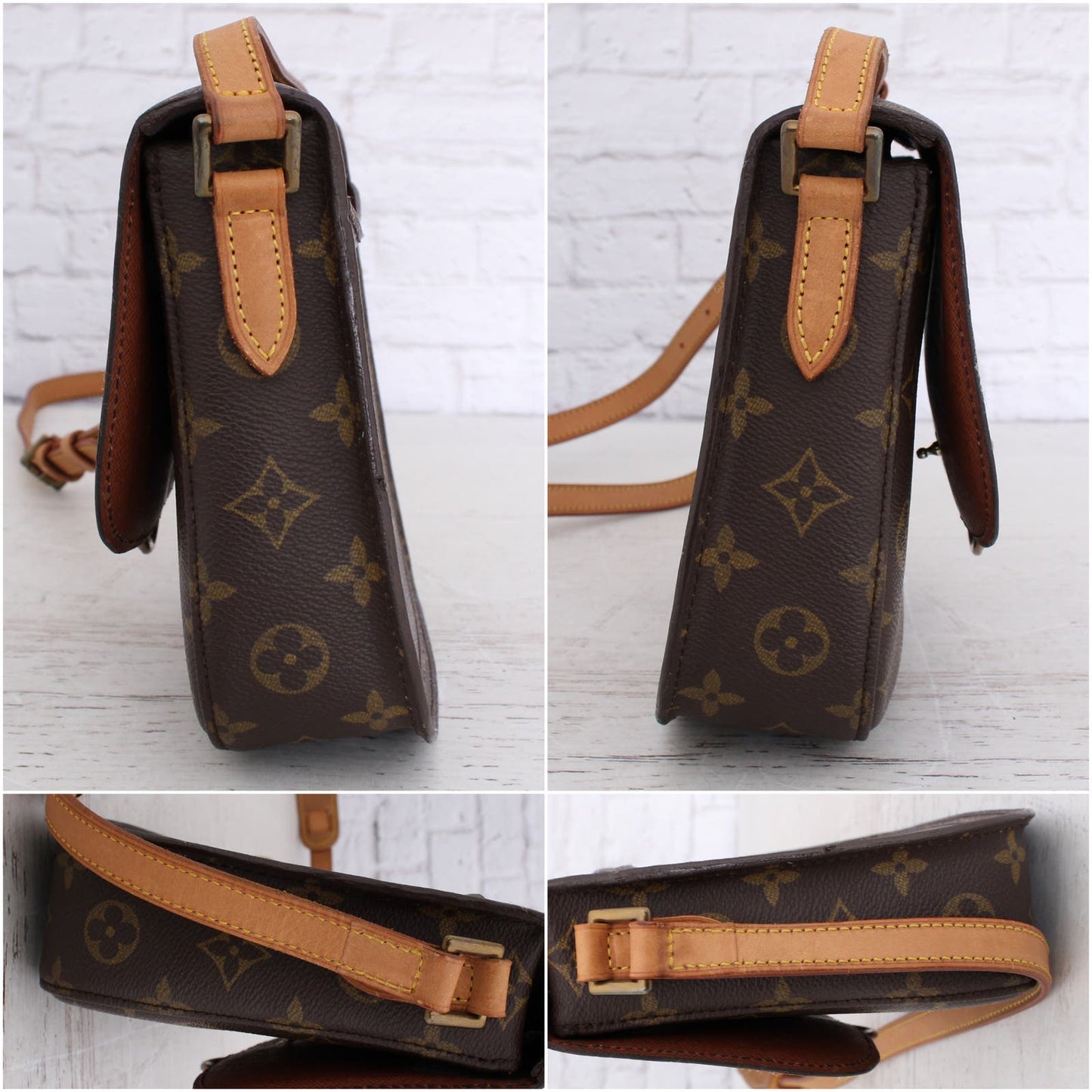 Louis Vuitton Saint Cloud MM Crossbody Bag Monogram LV Messenger Women