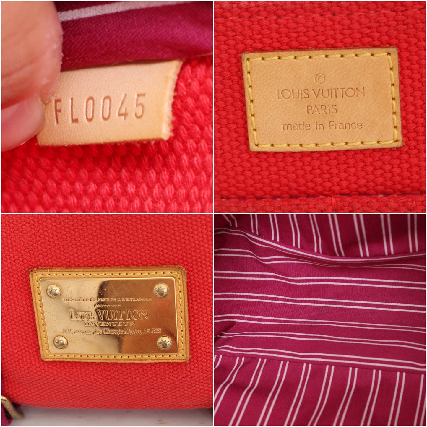 Louis Vuitton Besace PM Red Antigua Crossbody Purse Messenger Purse A3462