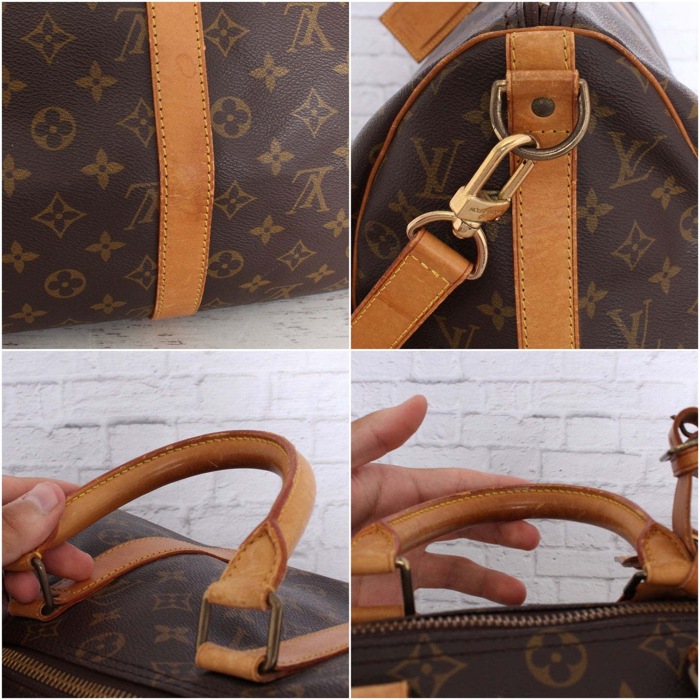 Louis Vuitton Keepall Bandouliere 45 Monogram Duffle Travel Shoulder