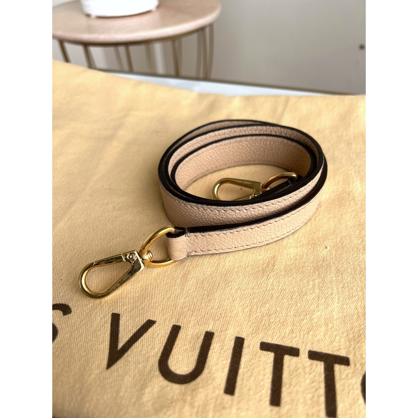 Louis Vuitton Bagatelle Beige Empreinte Shoulder Bag