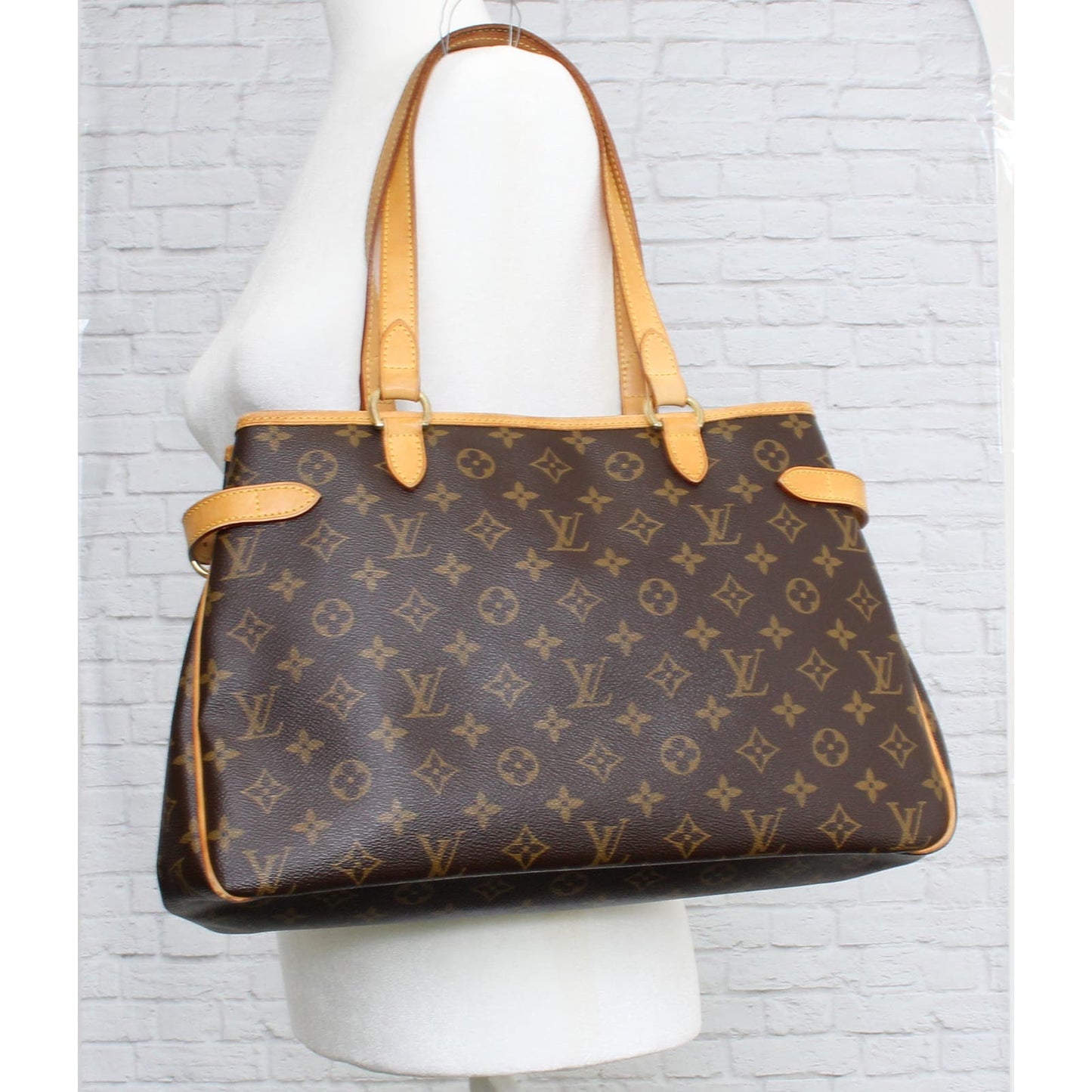 Louis Vuitton Batignolles Horizontal Monogram Shoulder LV Tote Leather