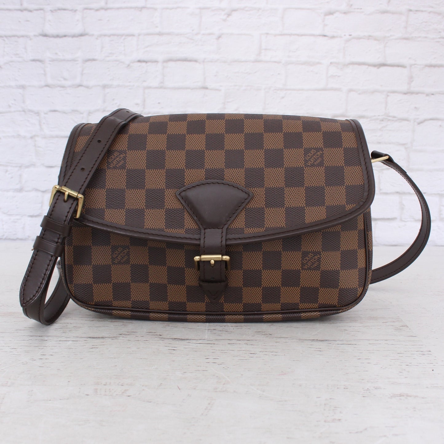 Louis Vuitton Sologne Damier Ebene Purse Crossbody