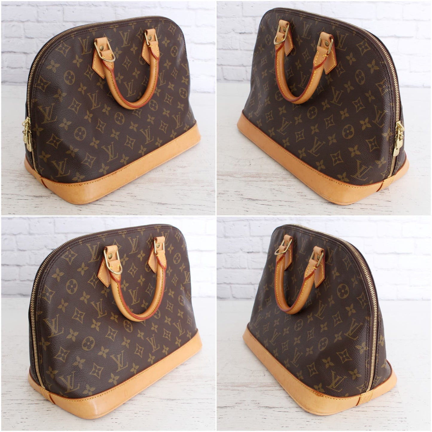 Louis Vuitton Alma MM Monogram Satchel