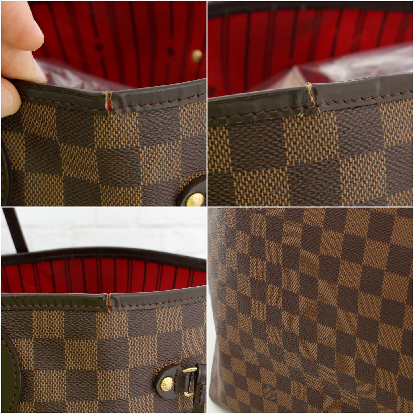 Louis Vuitton Neverfull GM Damier Ebene Large Tote