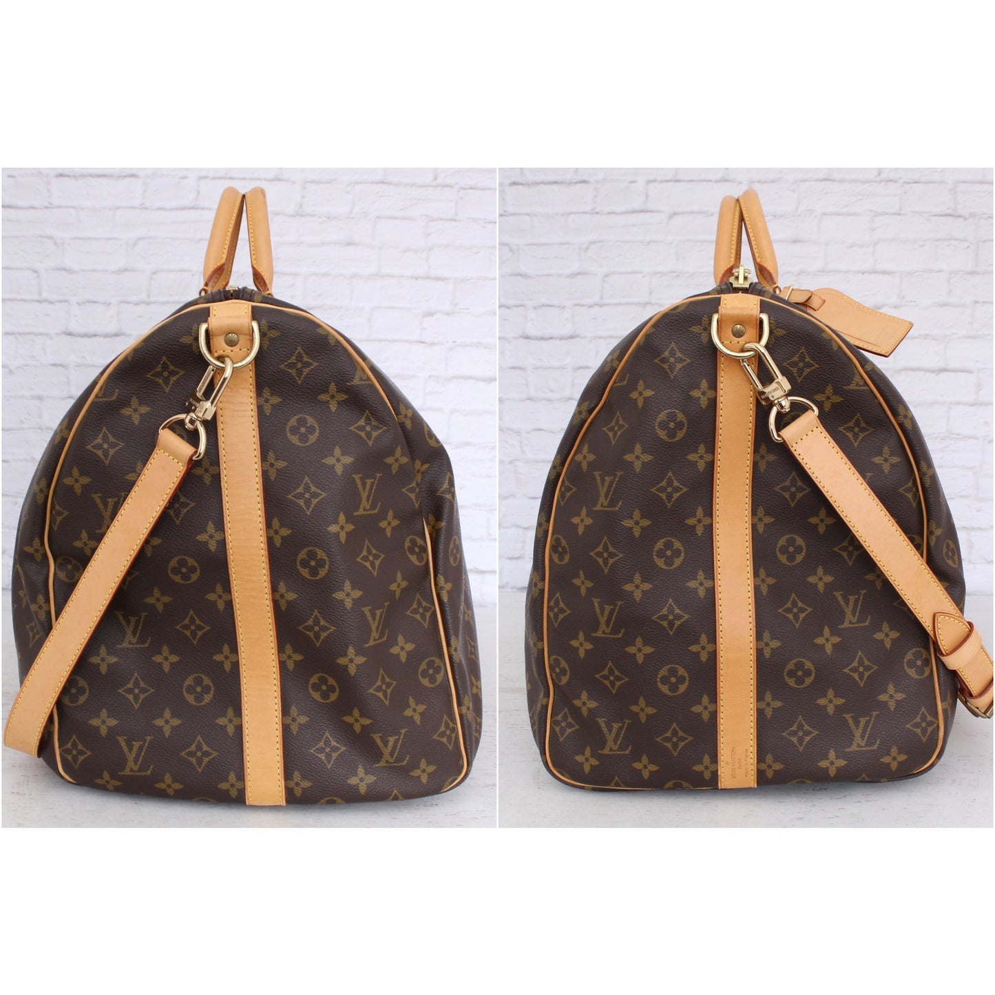 Louis Vuitton Keepall 60 Bandouliere Monogram Duffle Luggage Bag