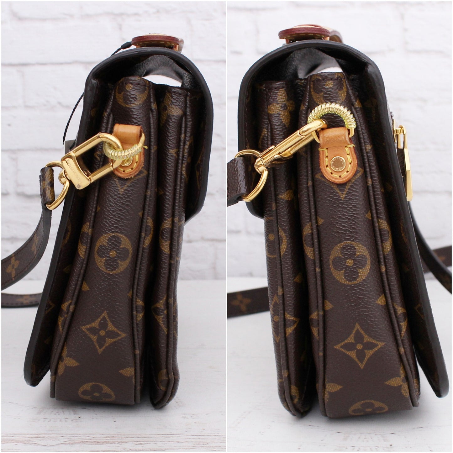 Louis Vuitton Pochette Metis Monogram Crossbody Shoulder Purse Handbag A5125