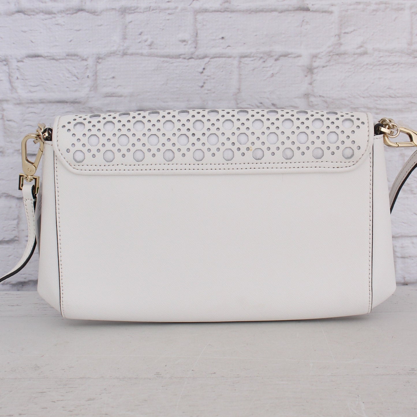 Kate Spade New York NEW 2Way Shoulder & Crossbody Chain Purse White