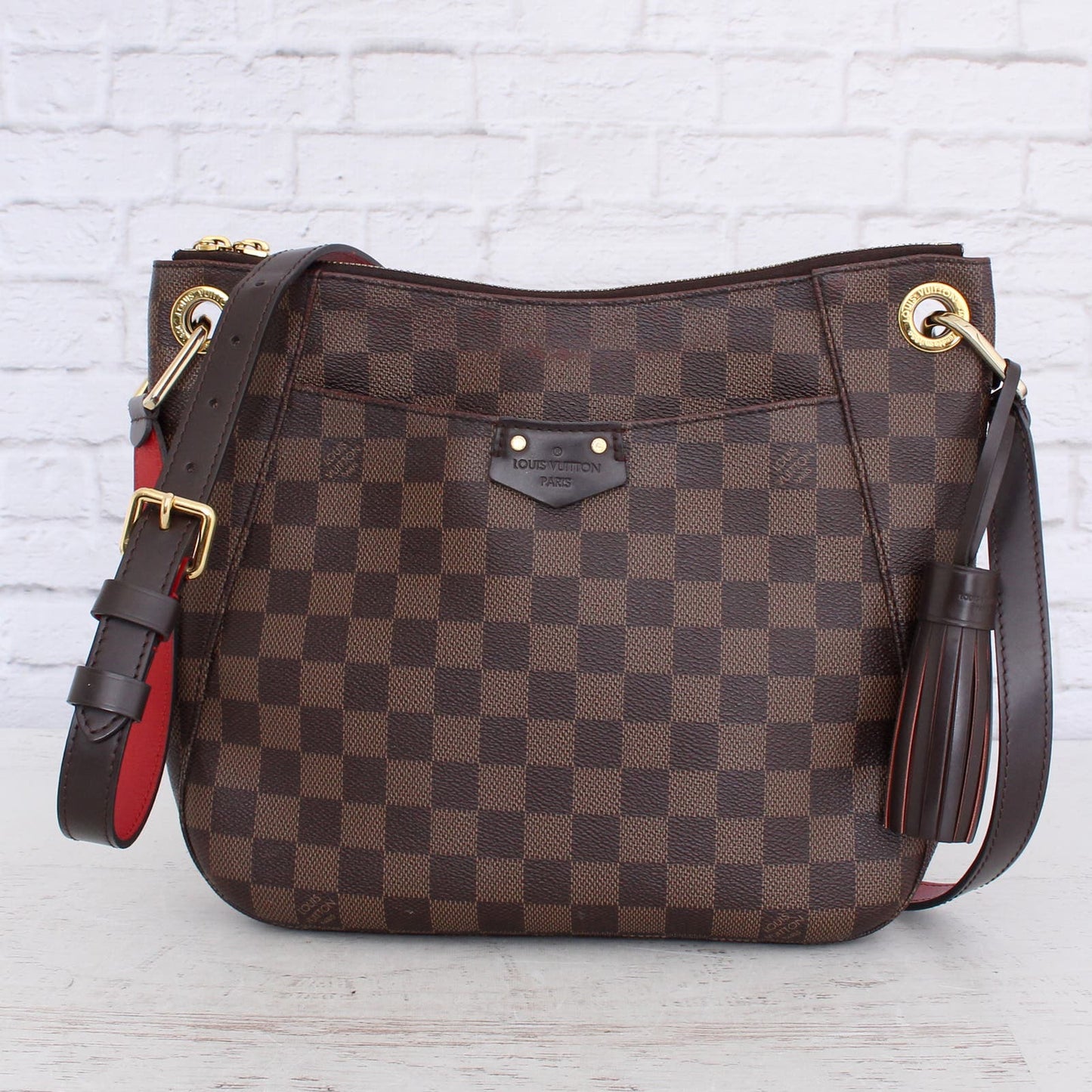 Louis Vuitton South Bank Besace Crossbody Damier Ebene