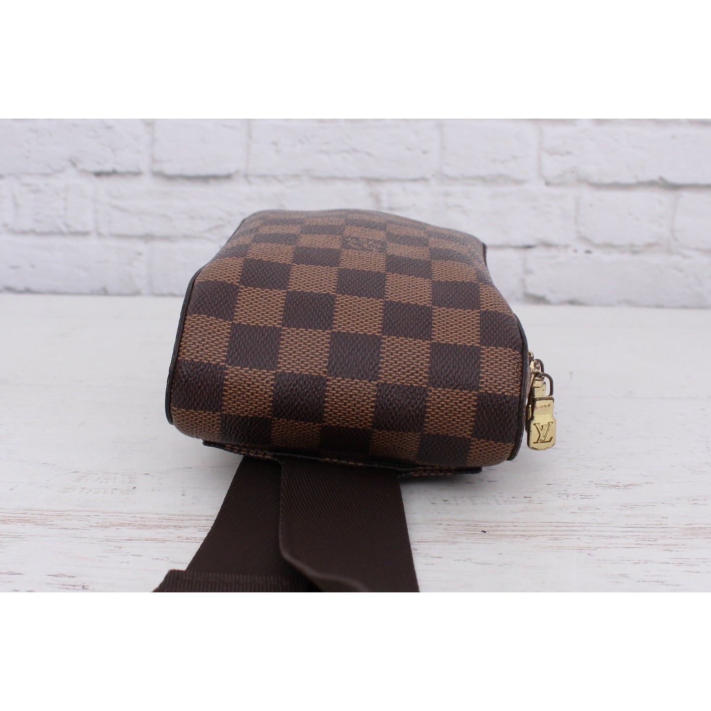 Louis Vuitton Geronimos Damier Ebene Sling Bumbag Waist Crossbody Pouch A5549