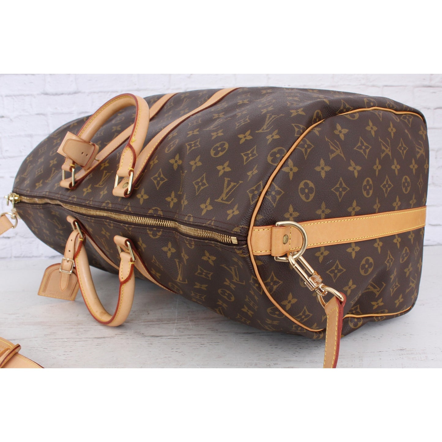 Louis Vuitton Keepall Bandouliere 55 Messenger Monogram Shoulder Bag