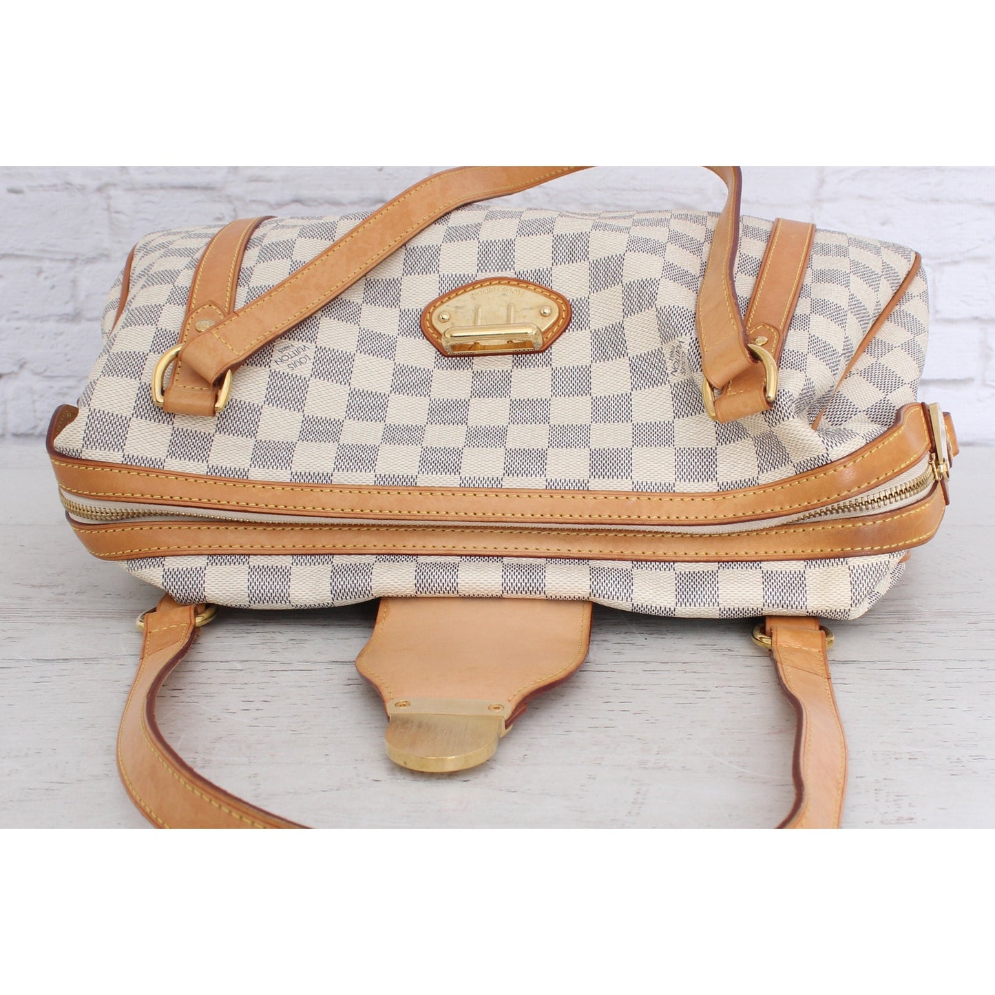 Louis Vuitton Stresa PM Damier Azur Shoulder Bag Purse