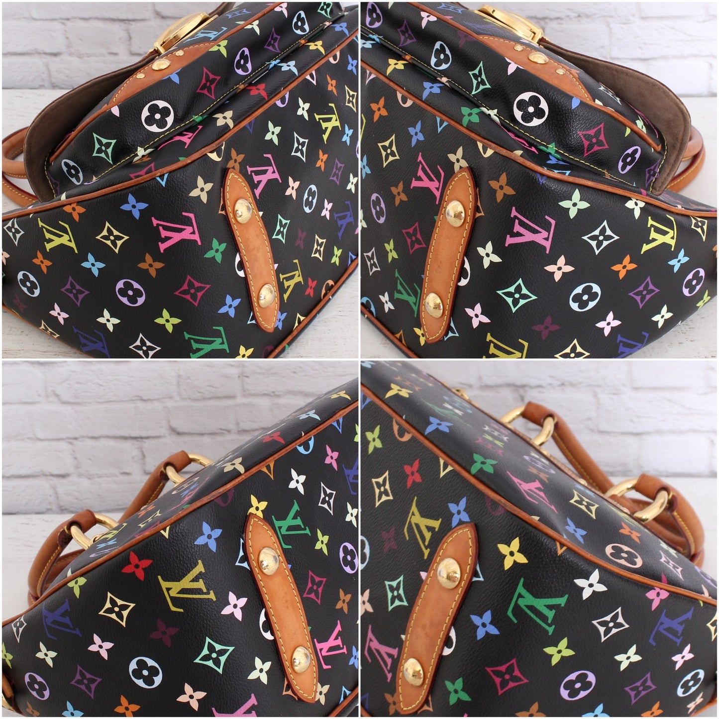 Louis Vuitton Rita Black Multicolor Shoulder Bag