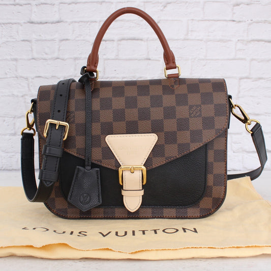 Louis Vuitton Beaumarchais Damier Ebene Leather Crossbody