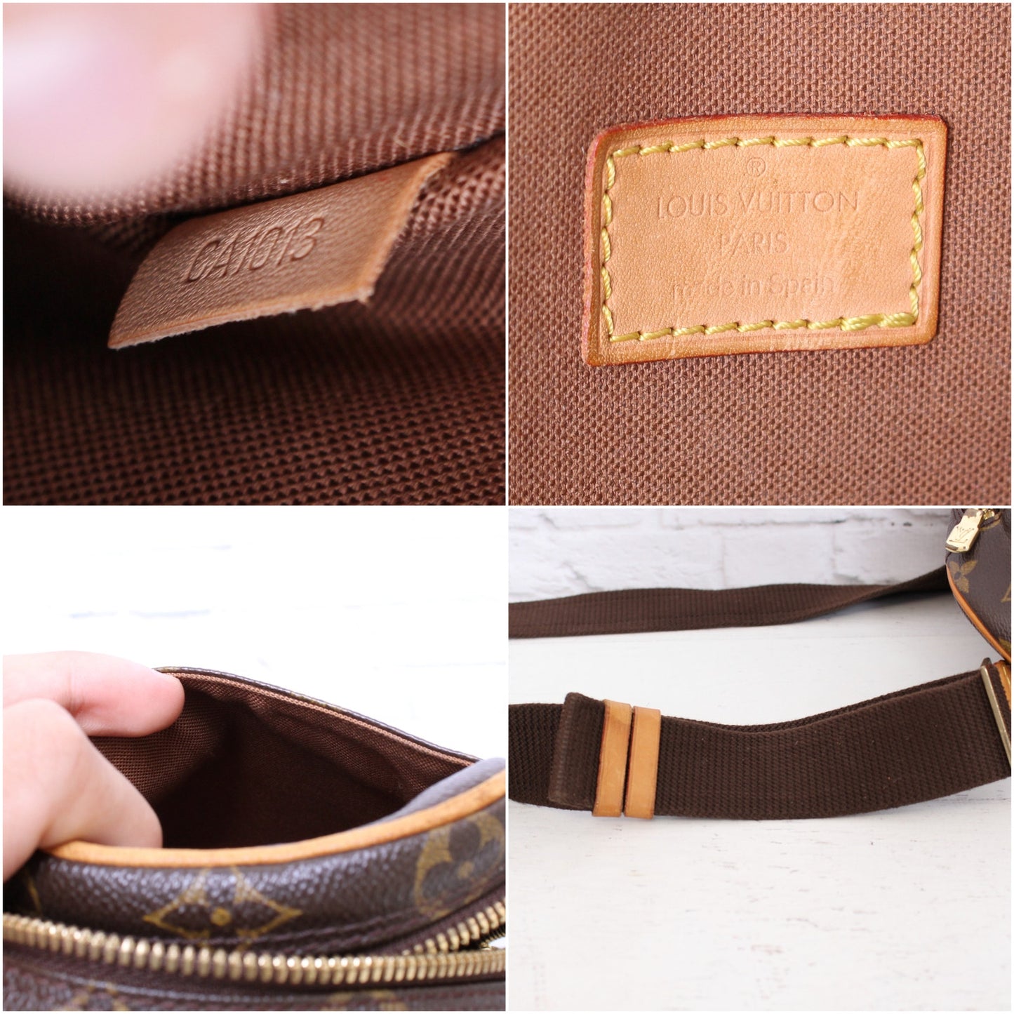 Louis Vuitton Pochette Gange Monogram Bumbag Belt Waist Crossbody Pouch A4285