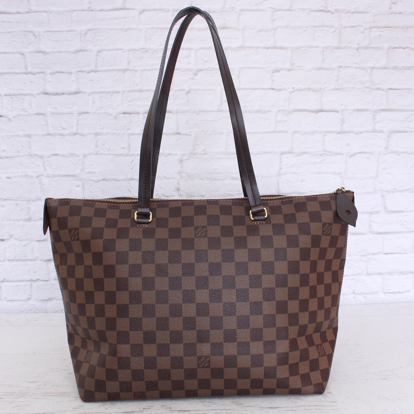 Louis Vuitton Iena MM Tote Damier Ebene Shoulder Bag