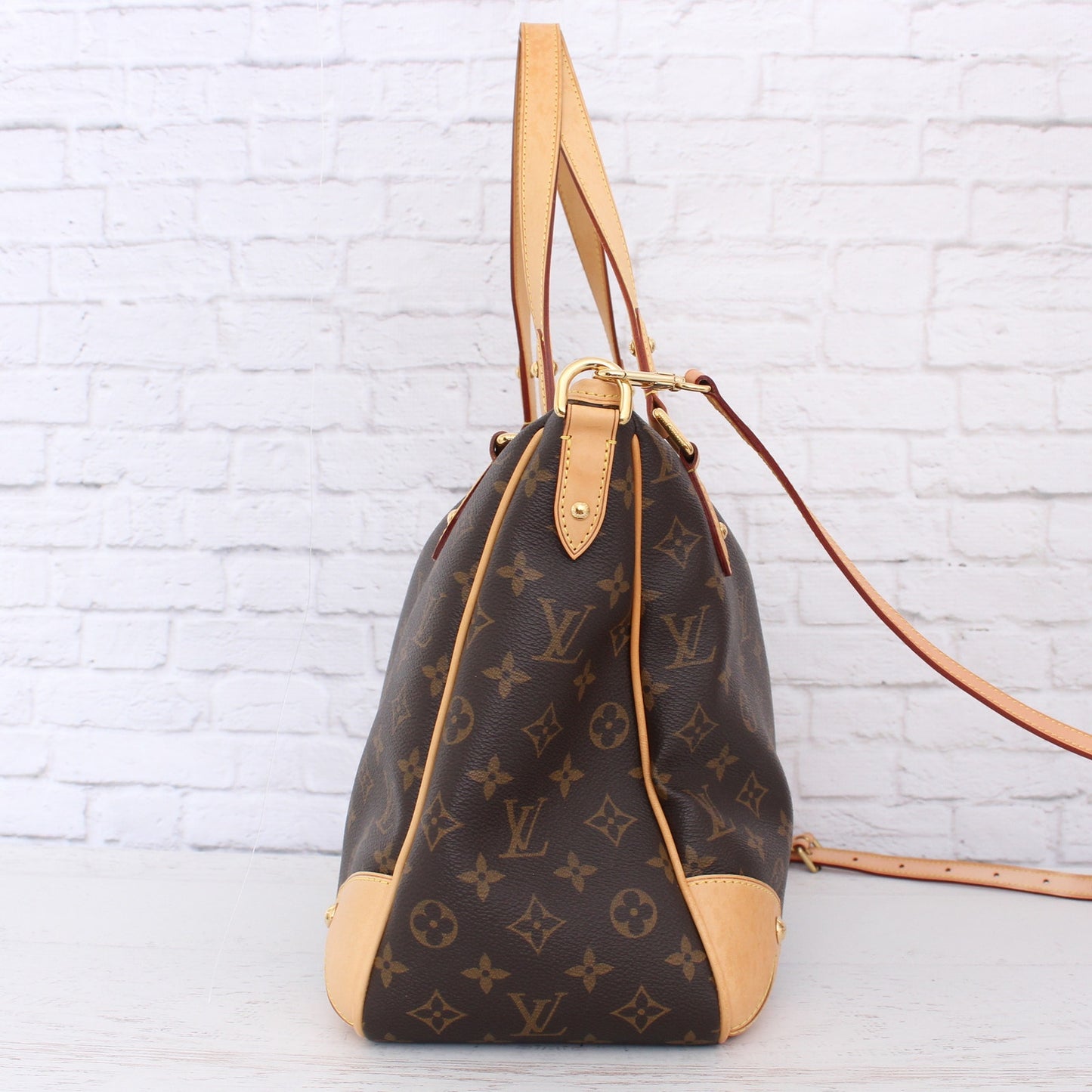 Louis Vuitton Estrella MM Monogram Shoulder Crossbody Satchel Leather