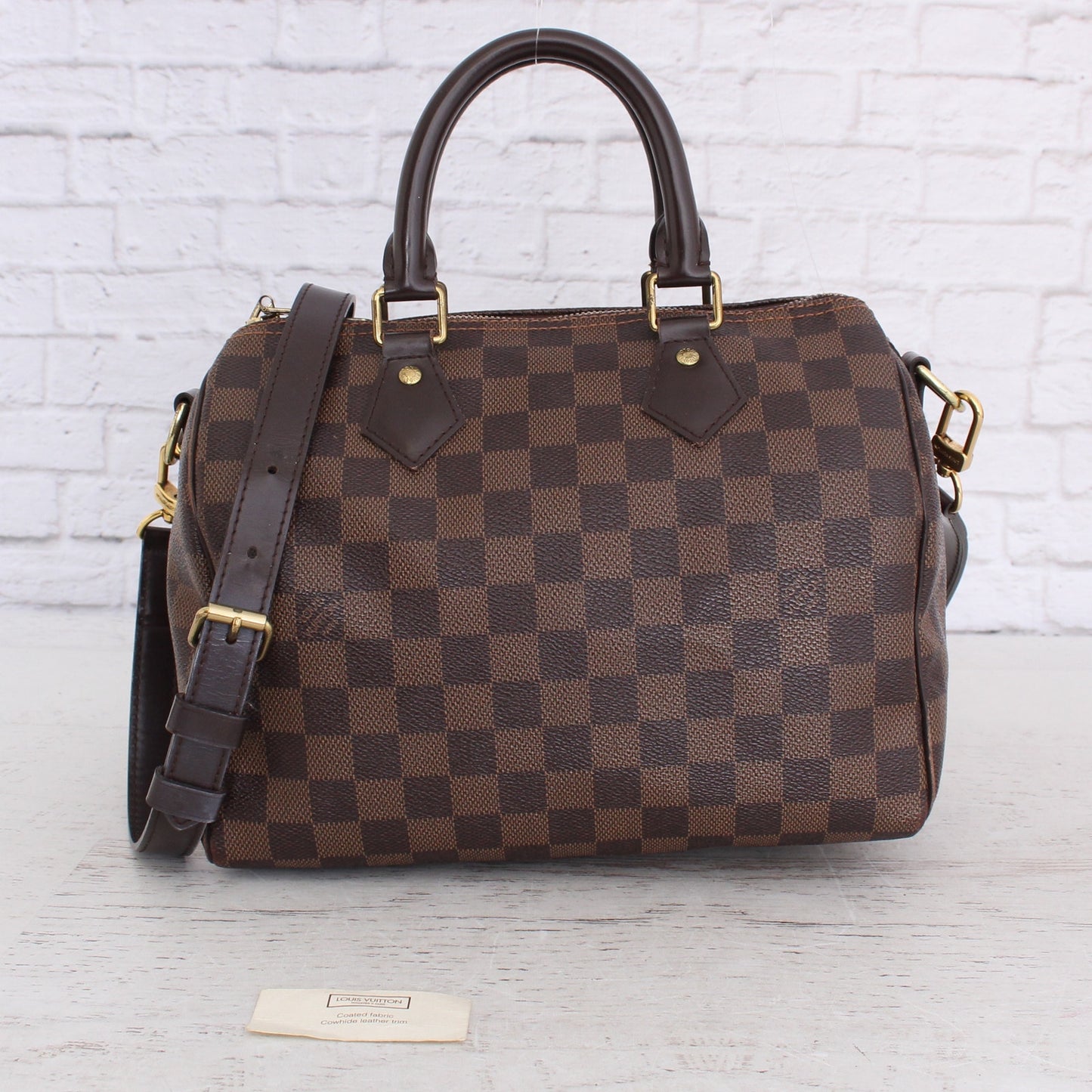 Louis Vuitton Speedy 25 Bandouliere Damier Ebene