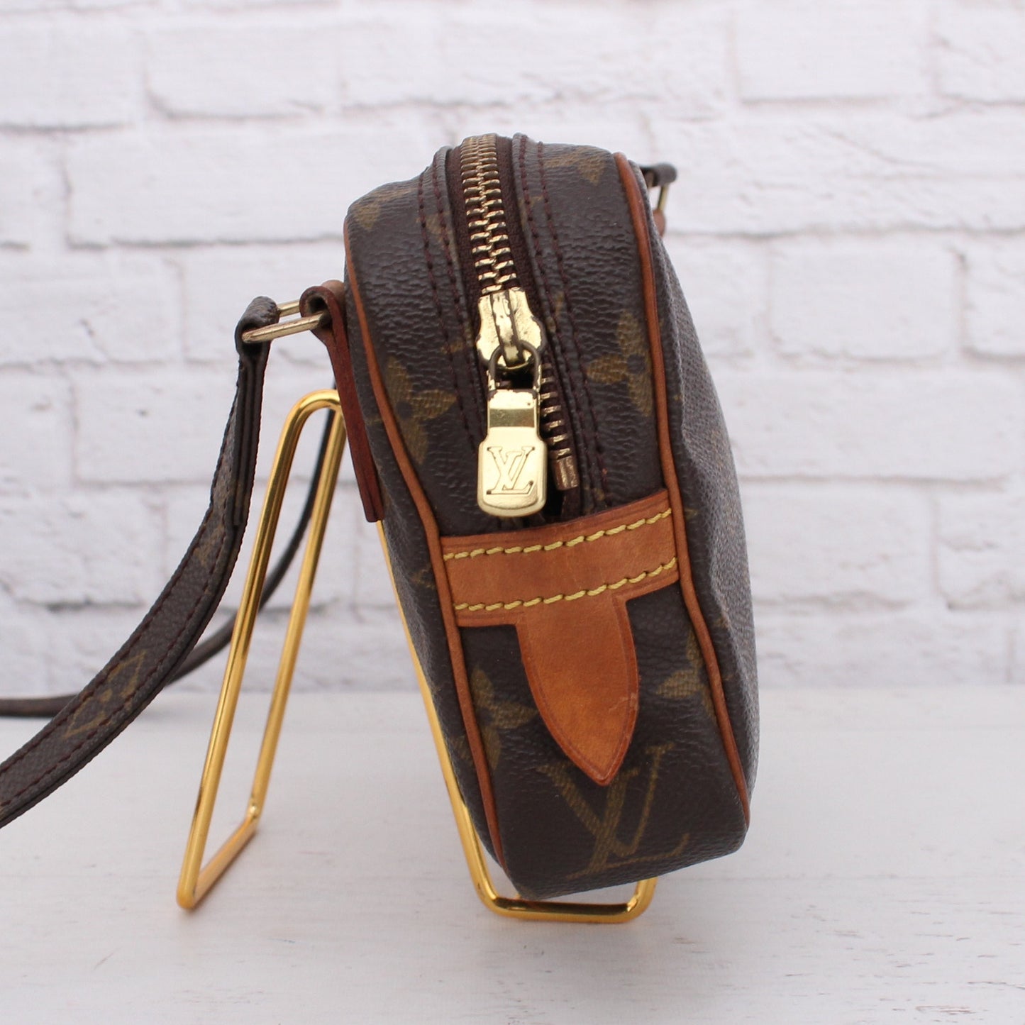 Louis Vuitton Marly Bandouliere Monogram Crossbody Purse Leather Handbag A4314