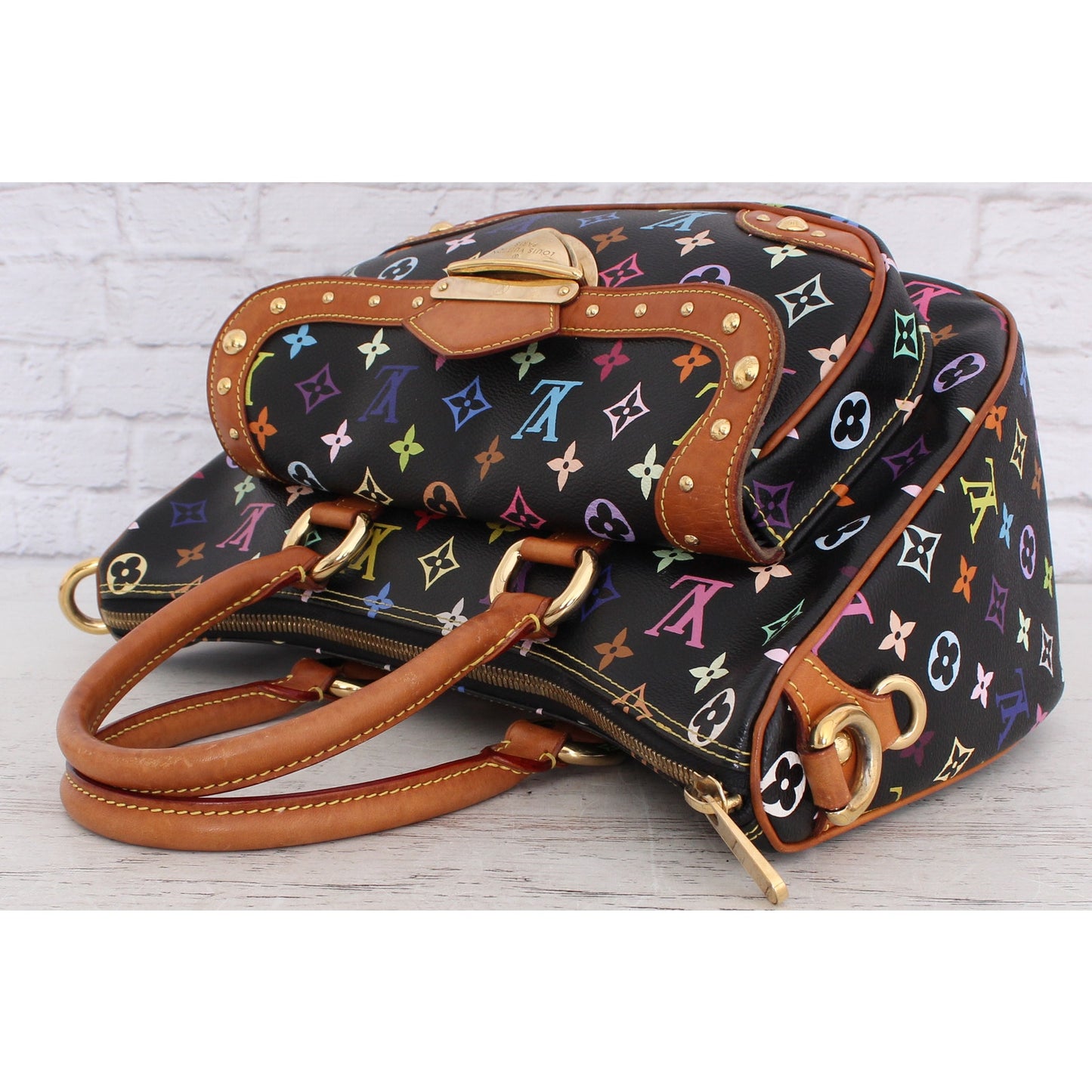 Louis Vuitton Rita Black Multicolor Shoulder Bag