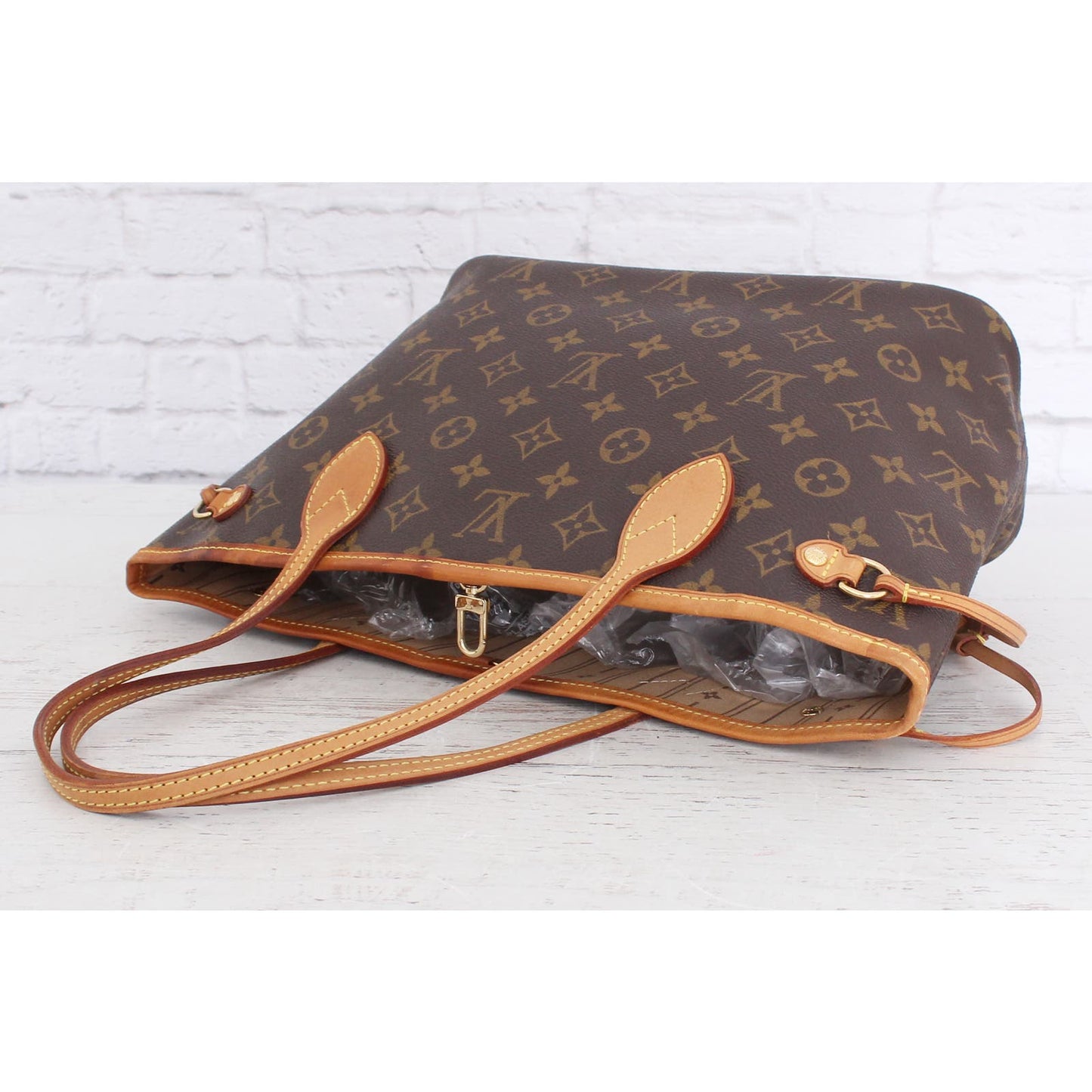 Louis Vuitton Neverfull PM Small Monogram Leather Tote Shoulder Bag LV