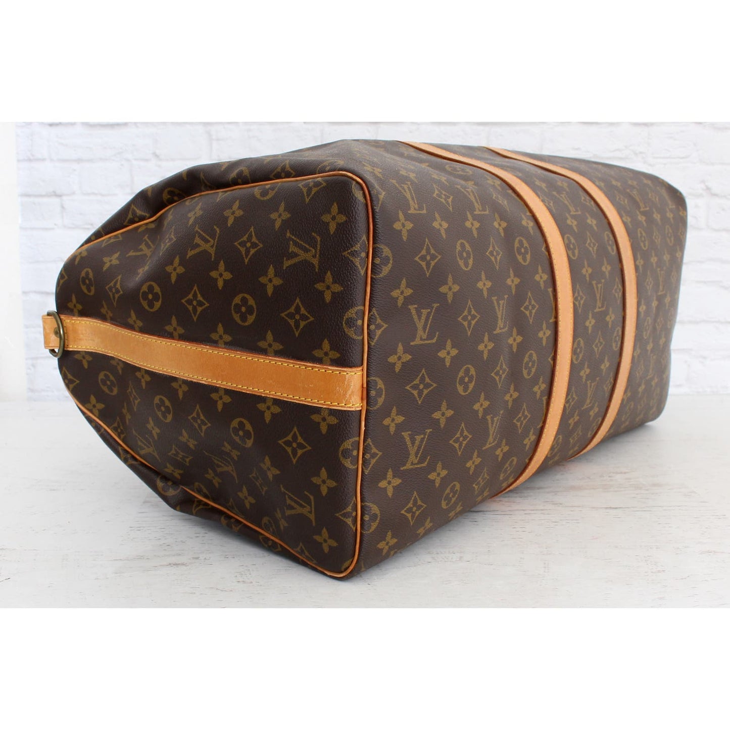 Louis Vuitton Keepall Bandouliere 55 Monogram Duffle Luggage Handbag