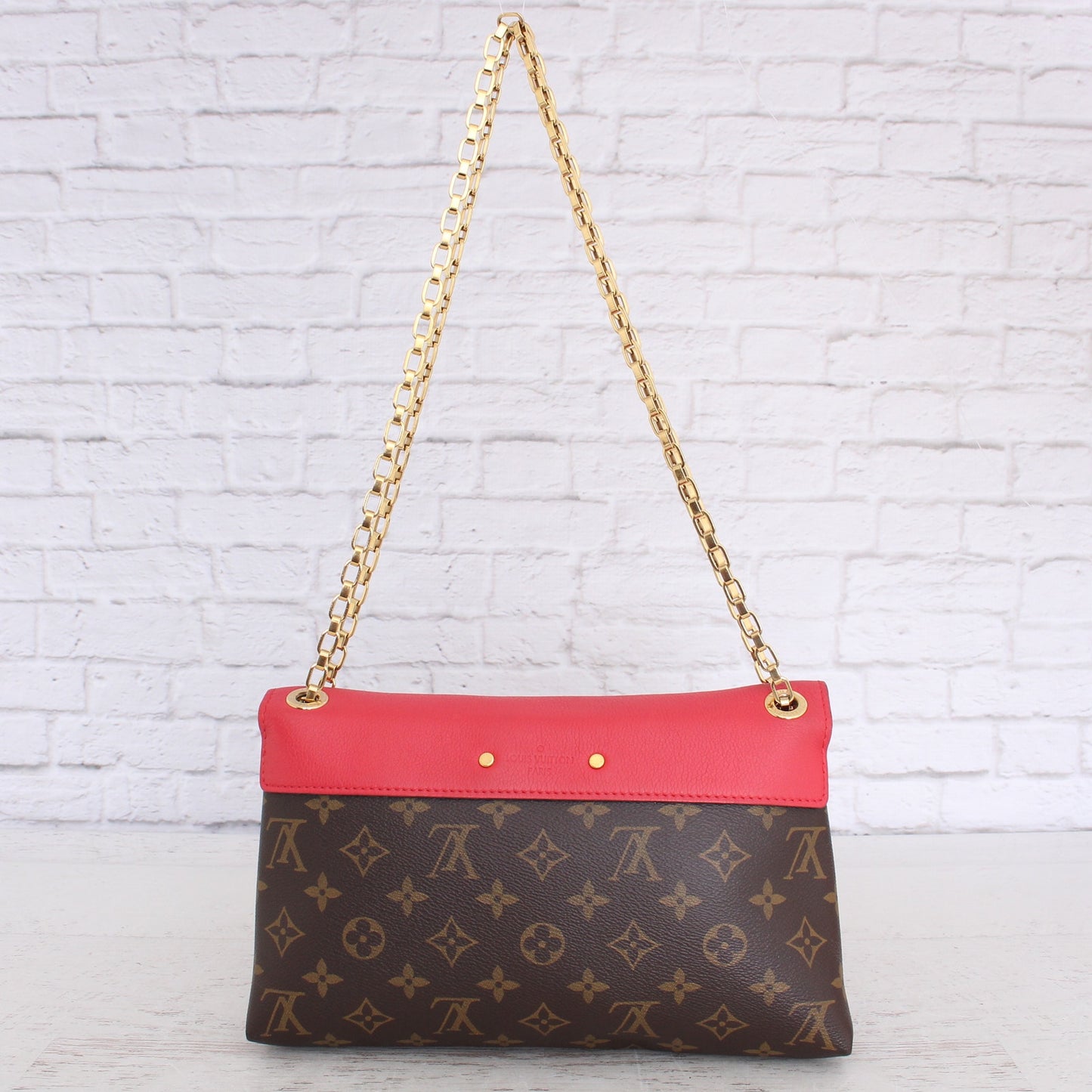 Louis Vuitton Pallas Chain Monogram Shoulder & Crossbody Bag