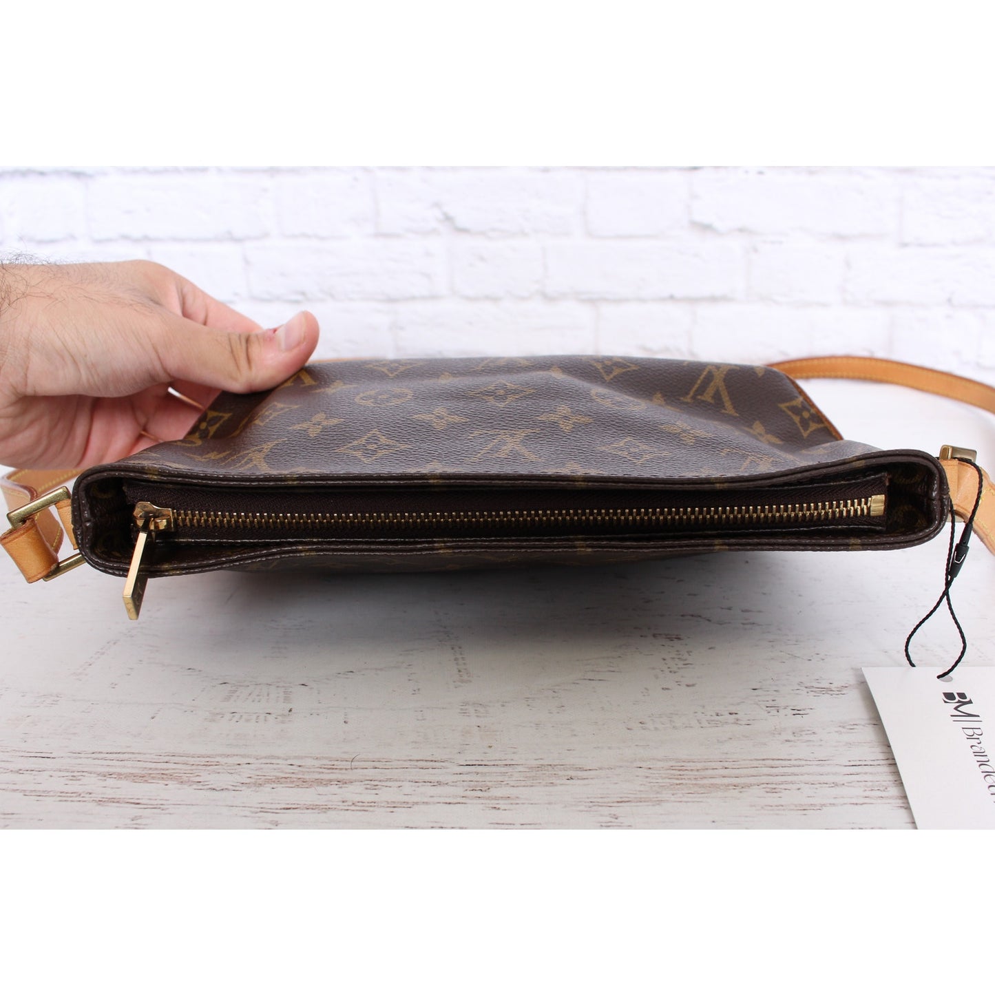 Louis Vuitton Trotteur Monogram Small Crossbody Leather Shoulder Handbag A4454