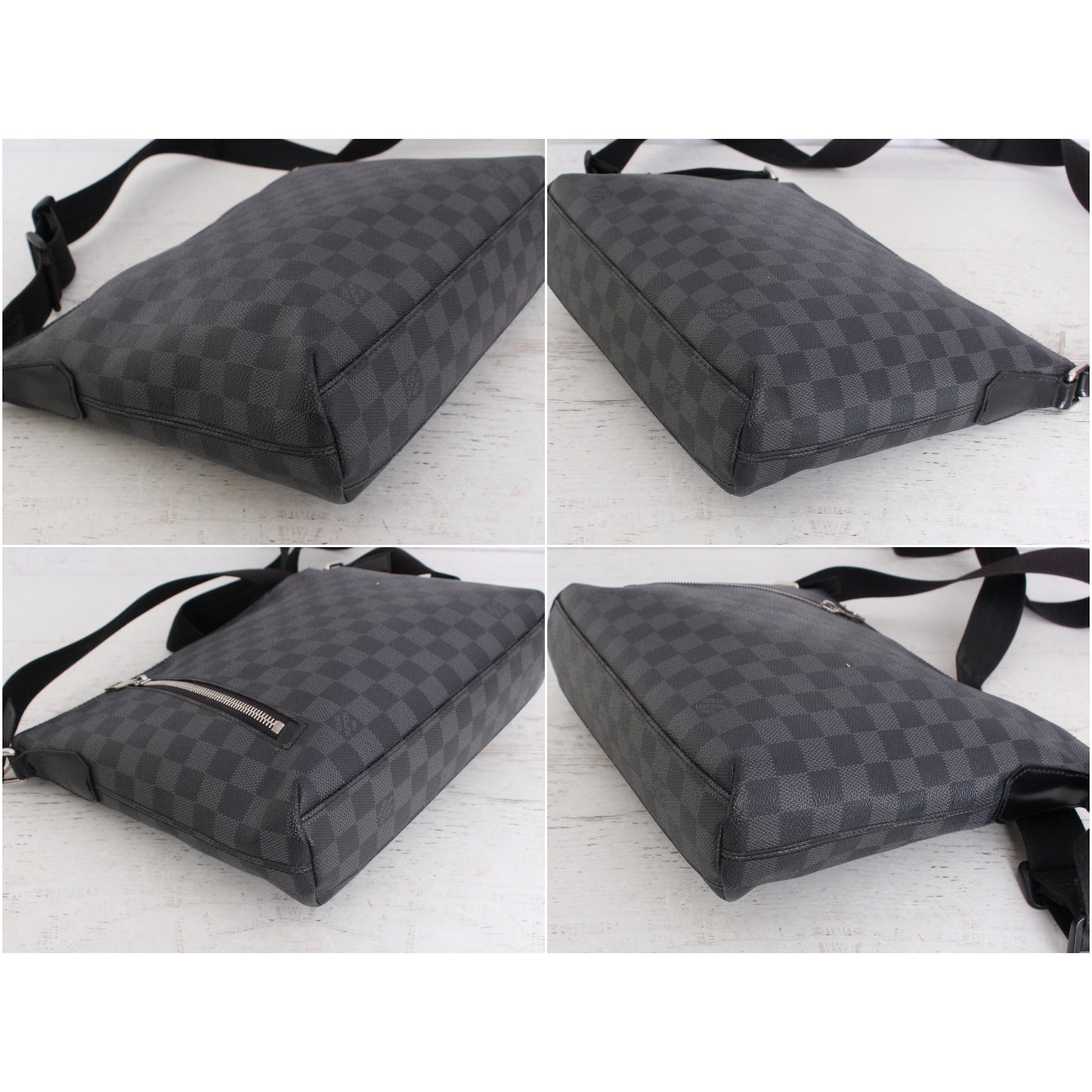 Louis Vuitton Mick PM Damier Graphite Crossbody Gray Shoulder Messenger