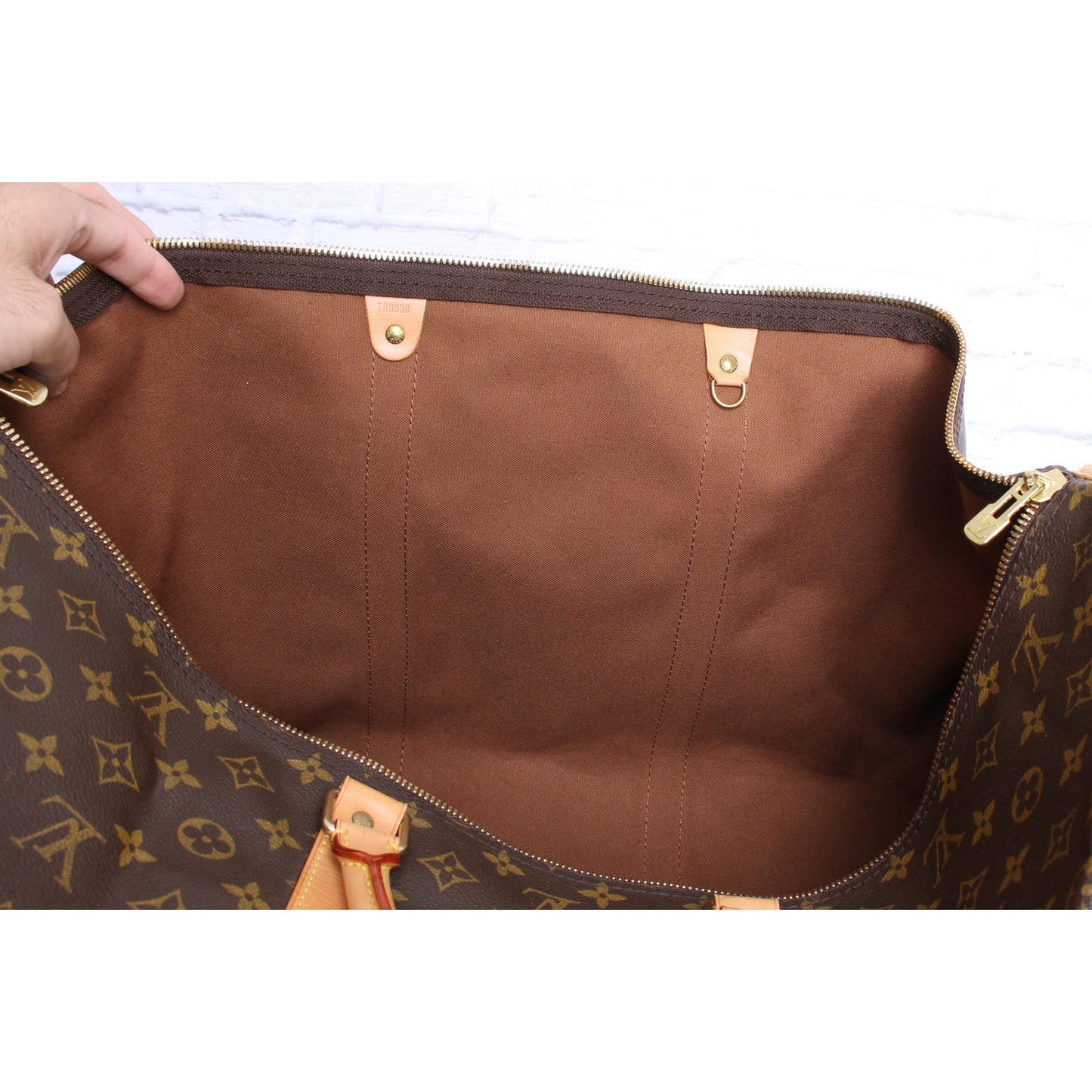 Louis Vuitton Keepall 60 Bandouliere Monogram Duffle Luggage Bag