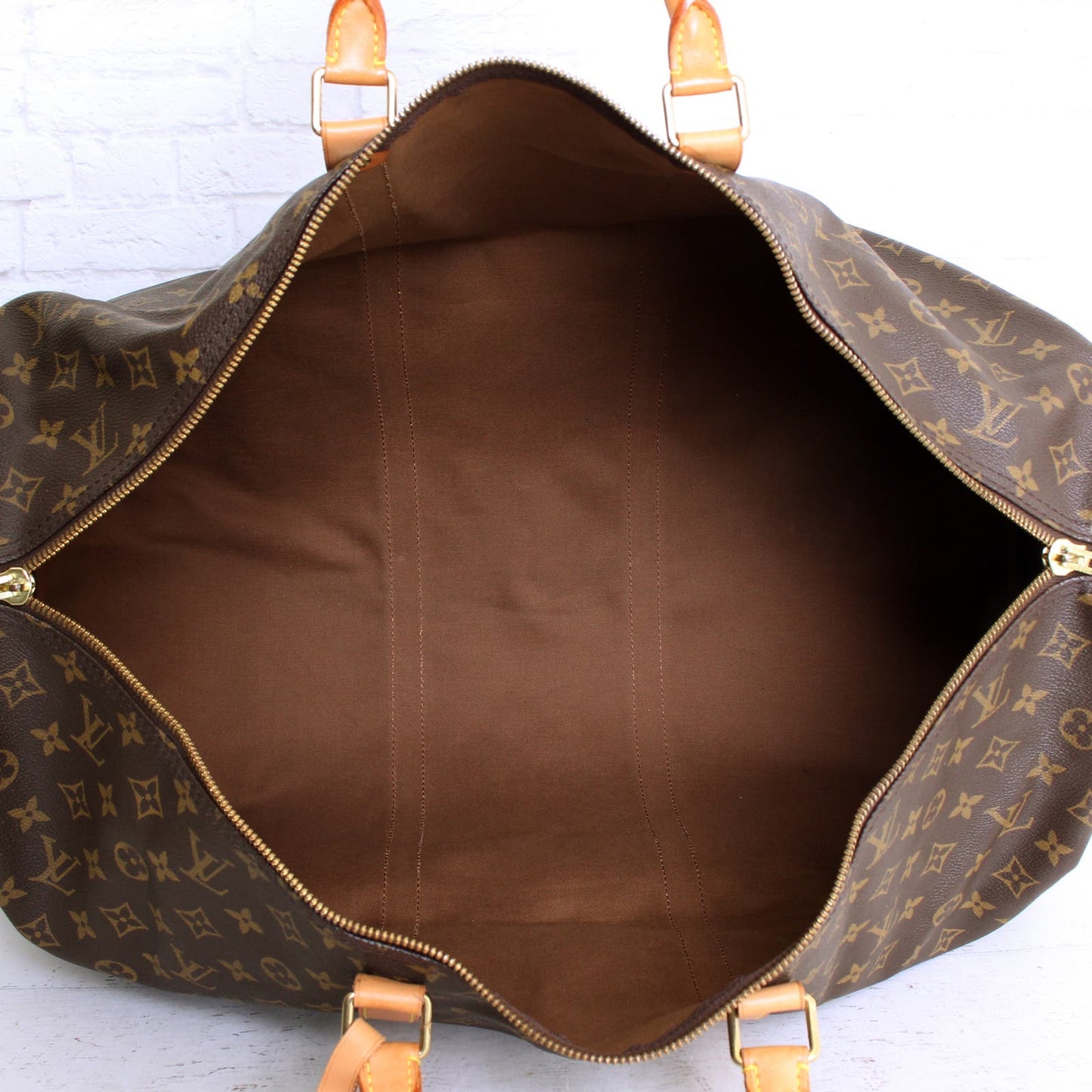 Louis Vuitton Keepall Bandouliere 55 Monogram Duffle Luggage Handbag